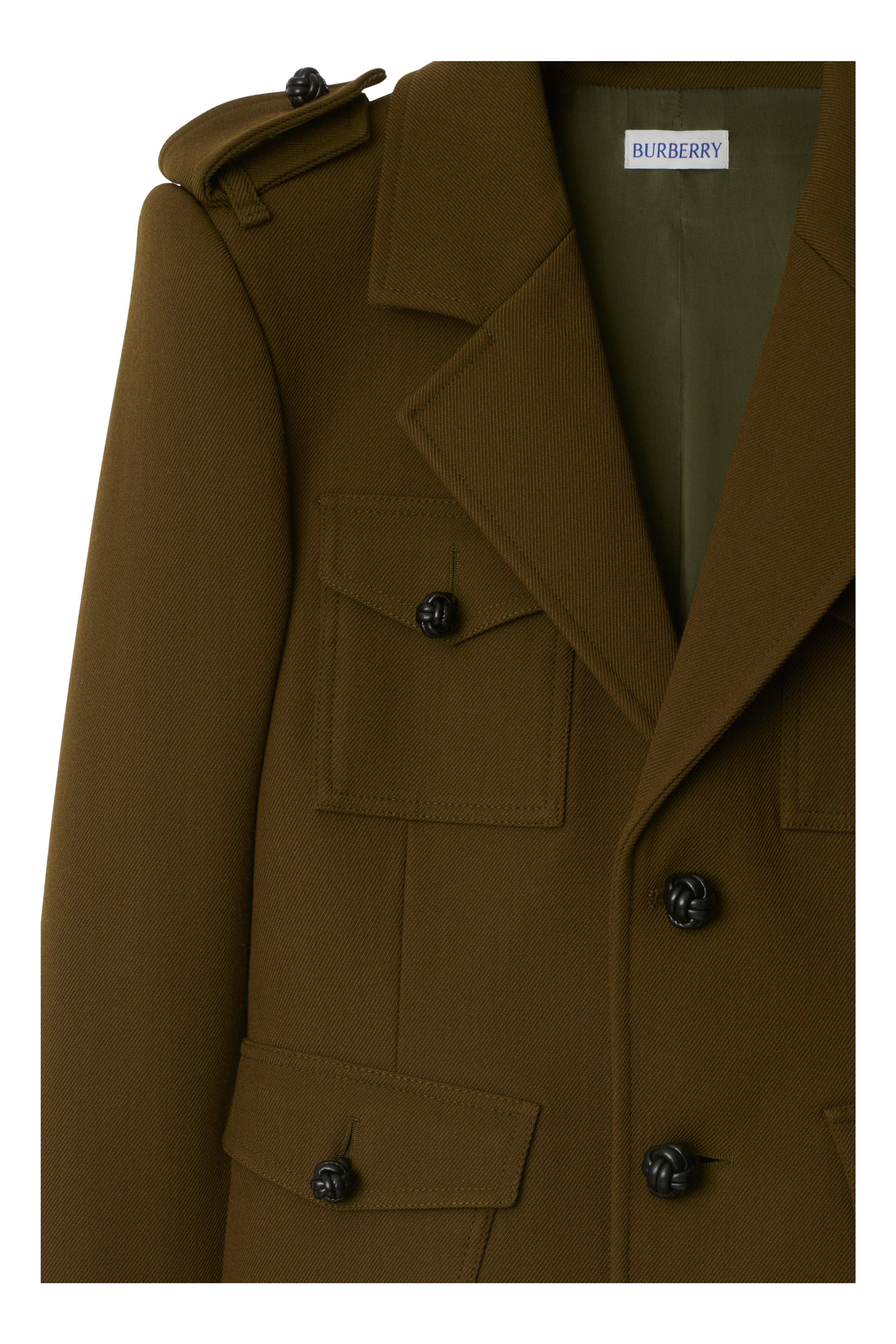 burberry Nylon Wool Blend Tailored Jacket in Furrow at Nordstrom - 5