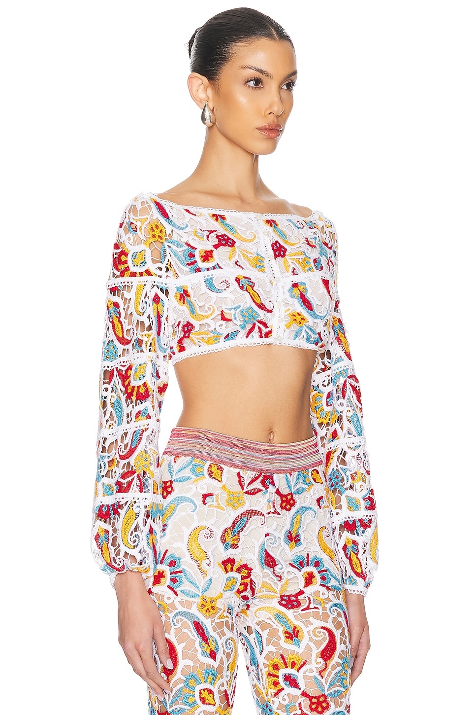 Long Sleeve Cropped Top - 2