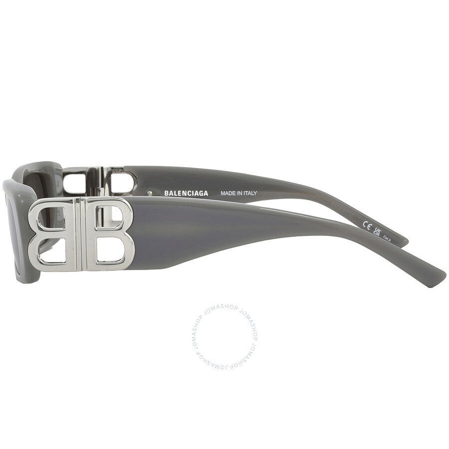 Balenciaga Grey Rectangular Ladies Sunglasses BB0096S 014 51 - 3