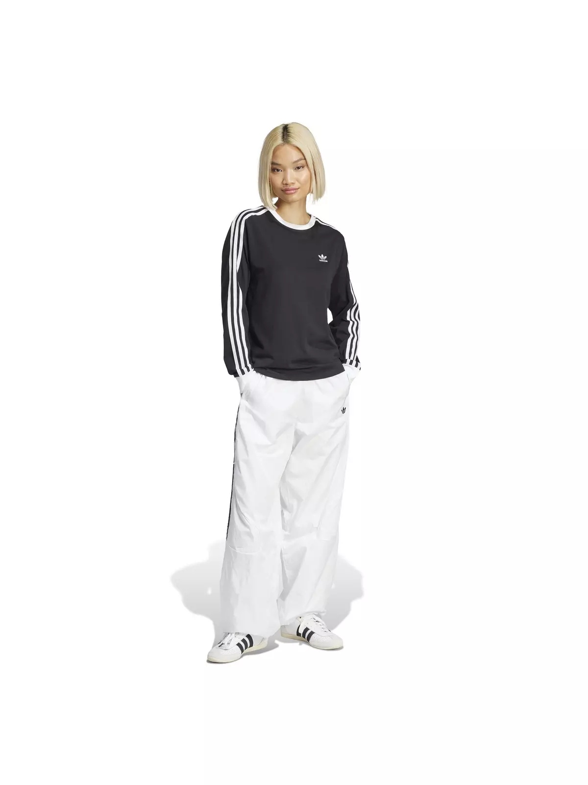 Originals Women's Adicolor 3-Stripes Regular Long-Sleeve T-Shirt -Black - 5