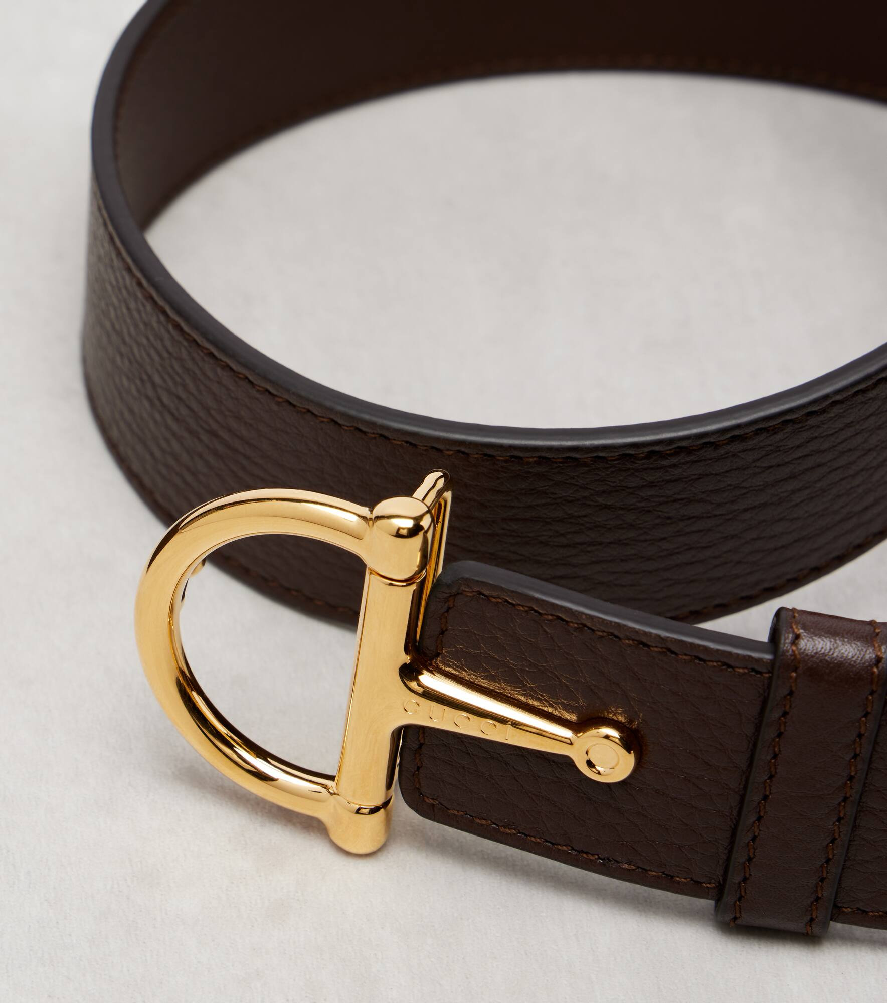 Horsebit leather belt - 3