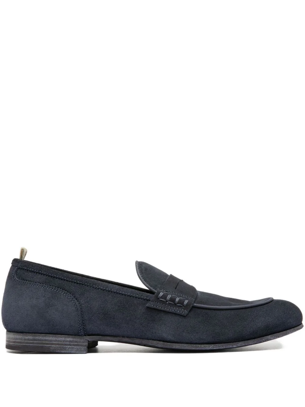 penny-stitched suede loafers - 1