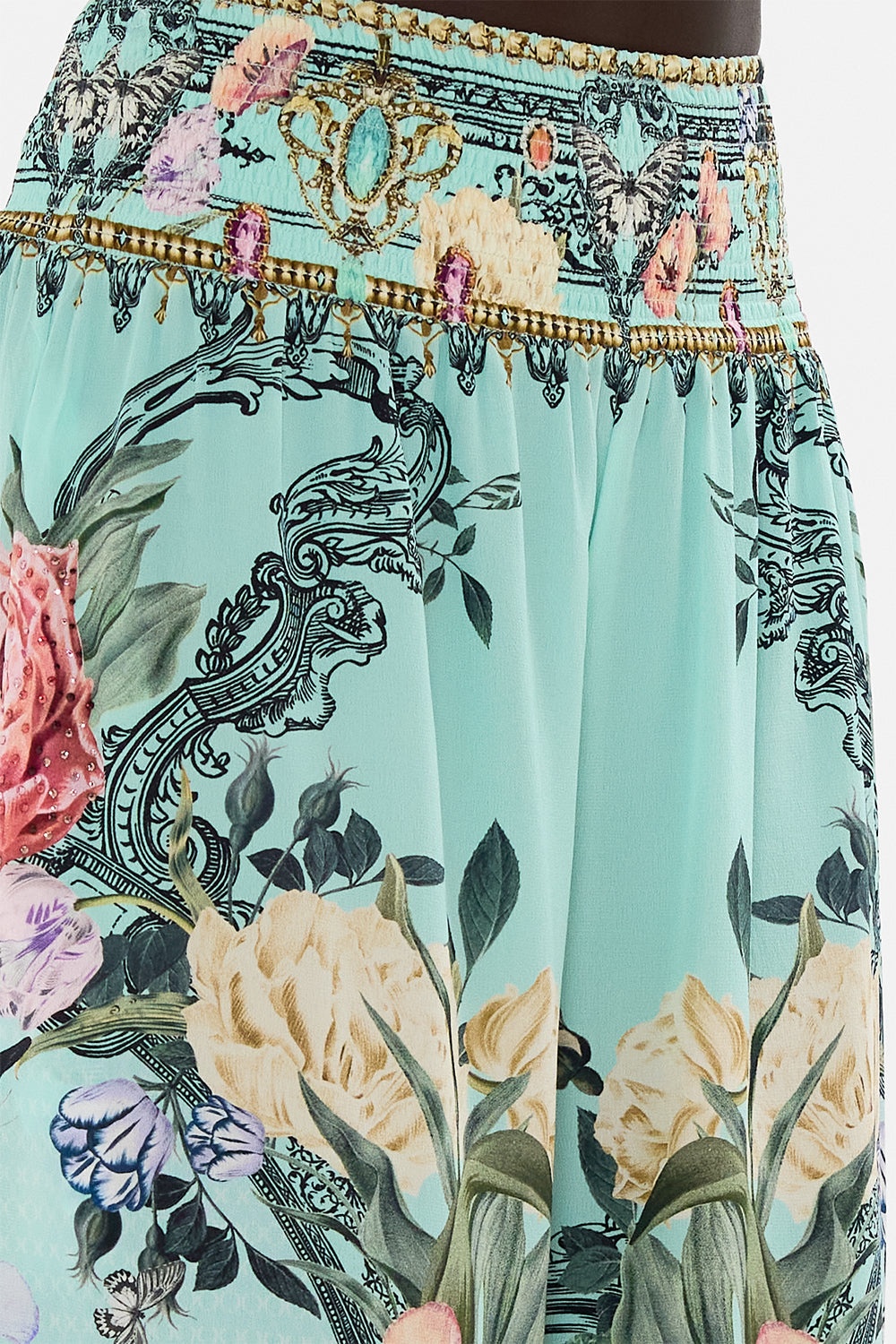 SHIRRED WAIST PANT - 7