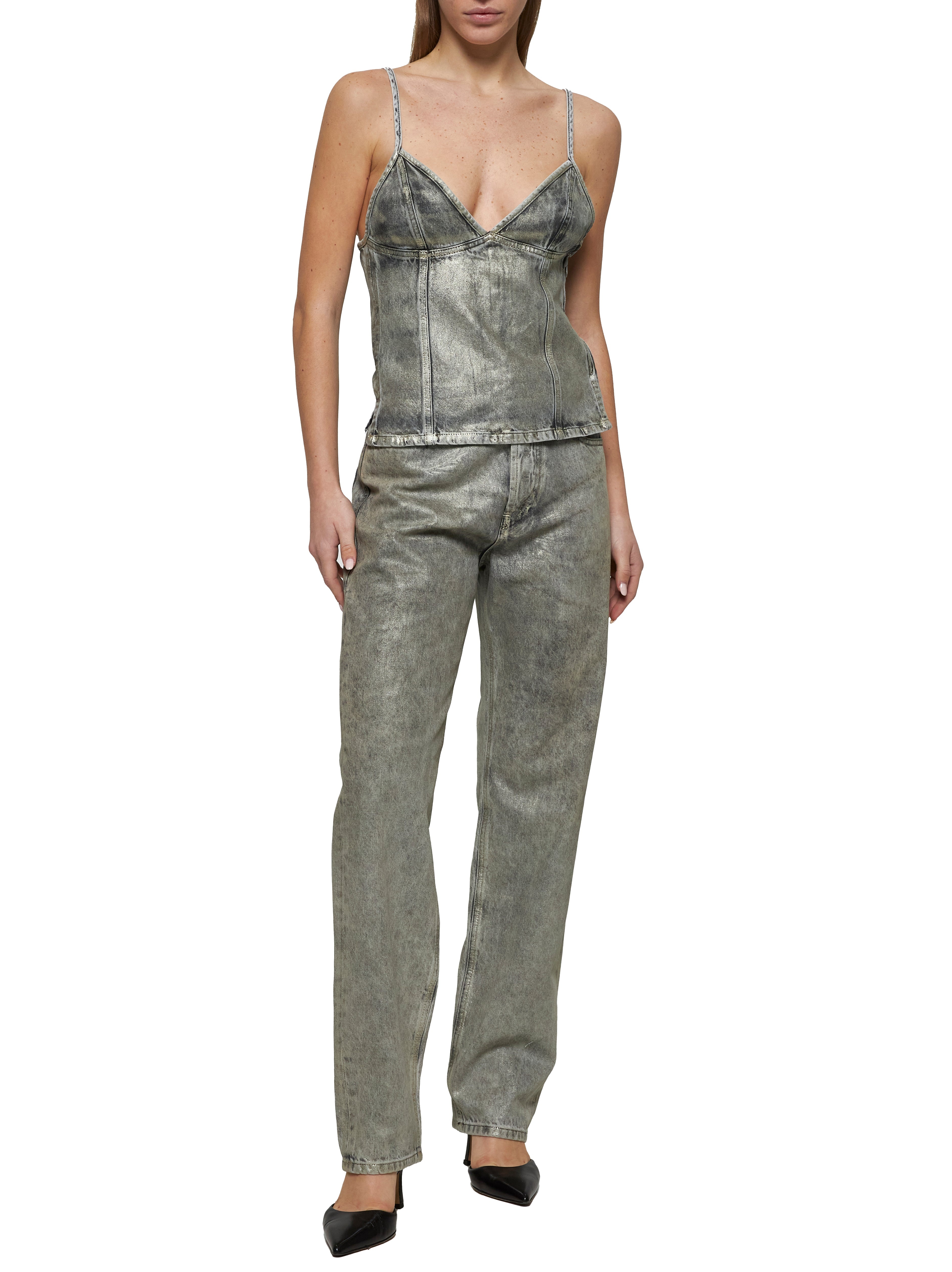 Diesel Women Grey Regular Jeans 1988 D-Ark 09L79 - 2