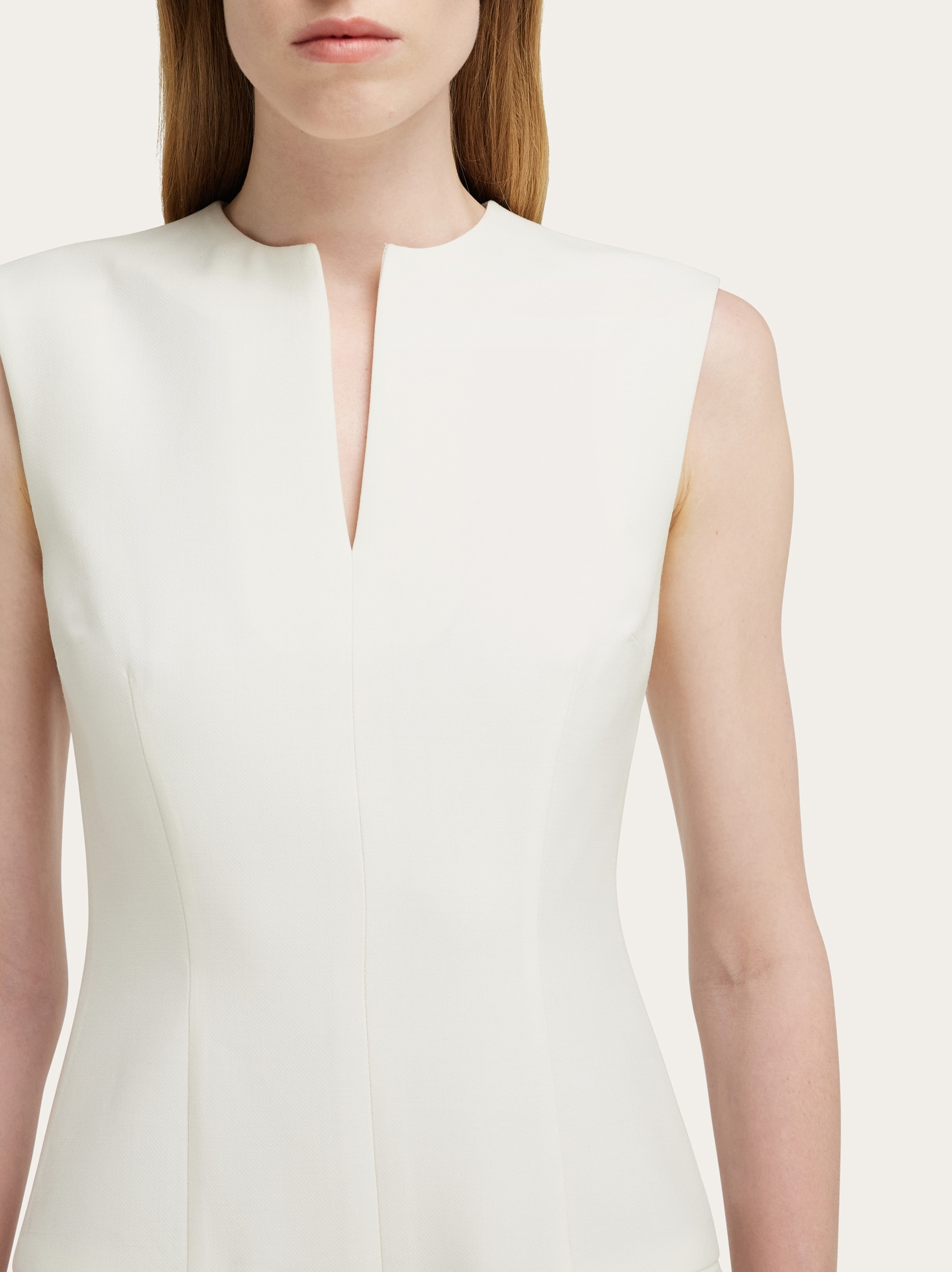 Sleeveless tailored dress - 4