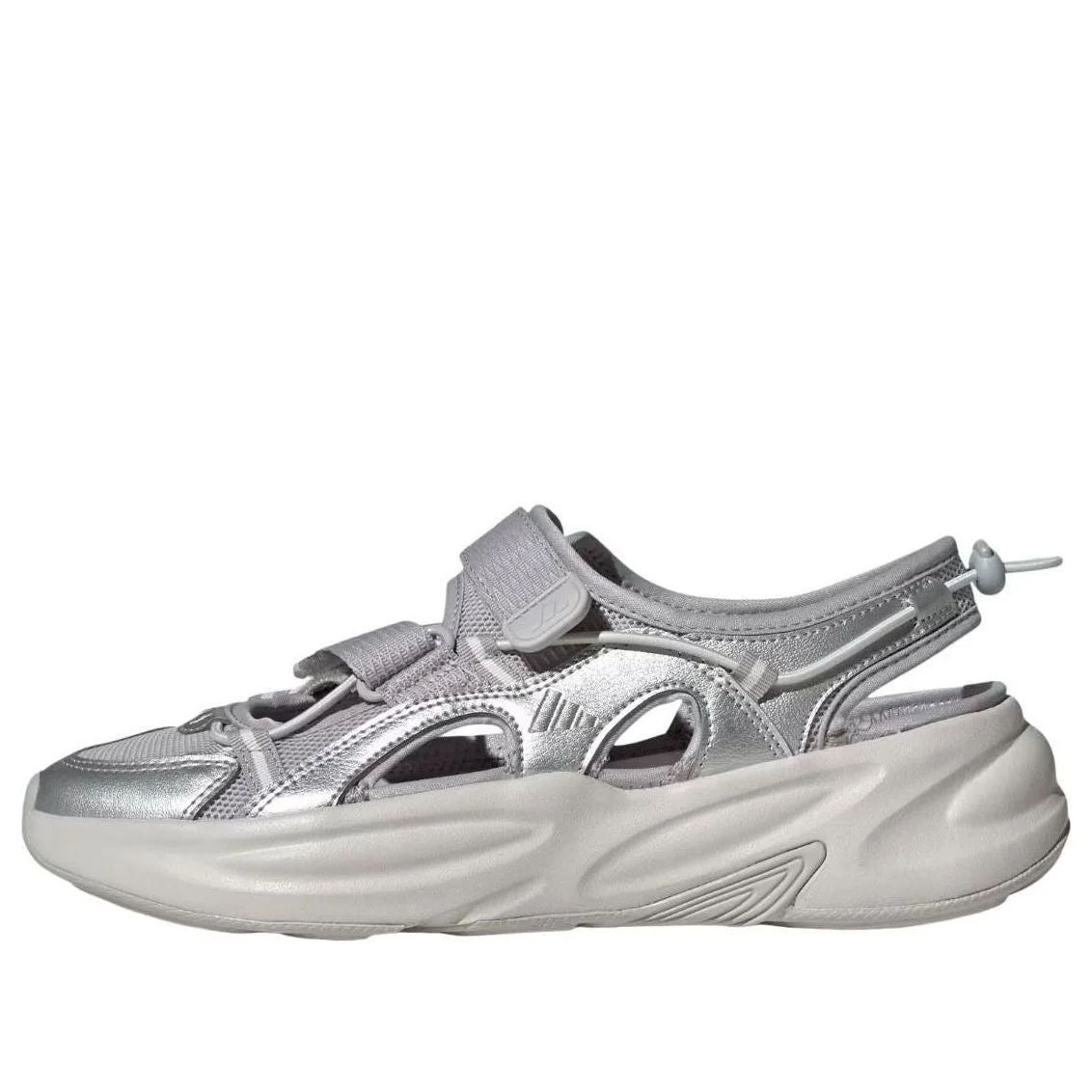(WMNS) adidas Ozwave Sandals 'Grey Silver Metallic' JS4580 - 1