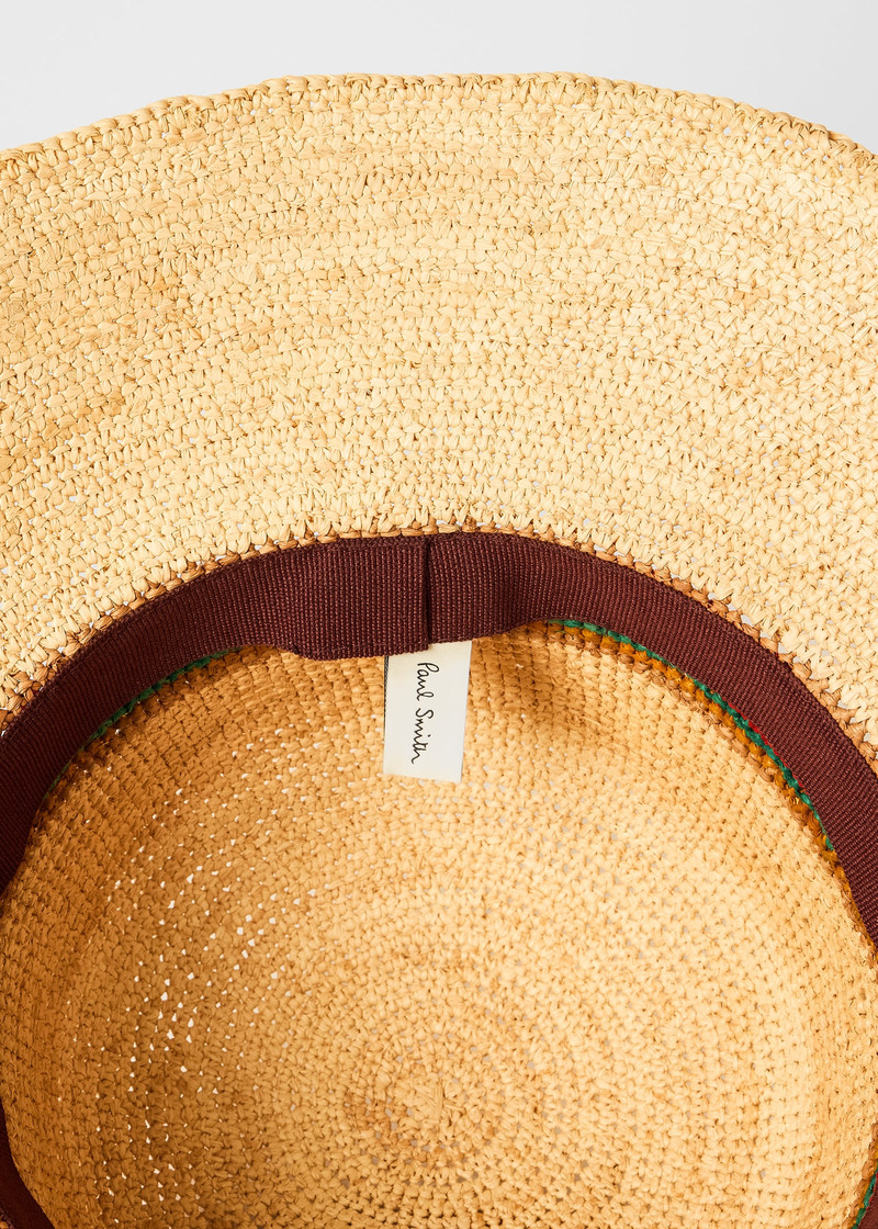 Paul Smith Straw 'Signature Stripe' Sun Hat outlook
