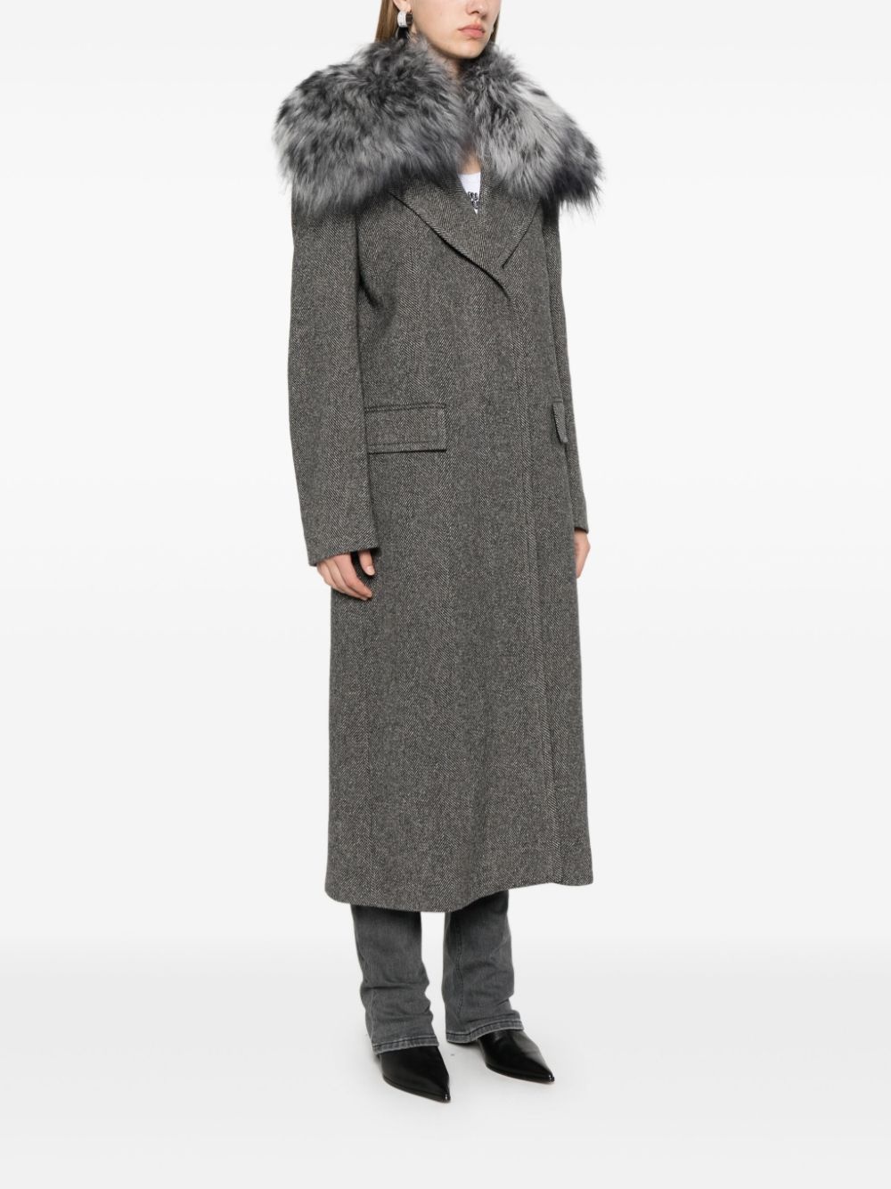 herringbone coat - 3