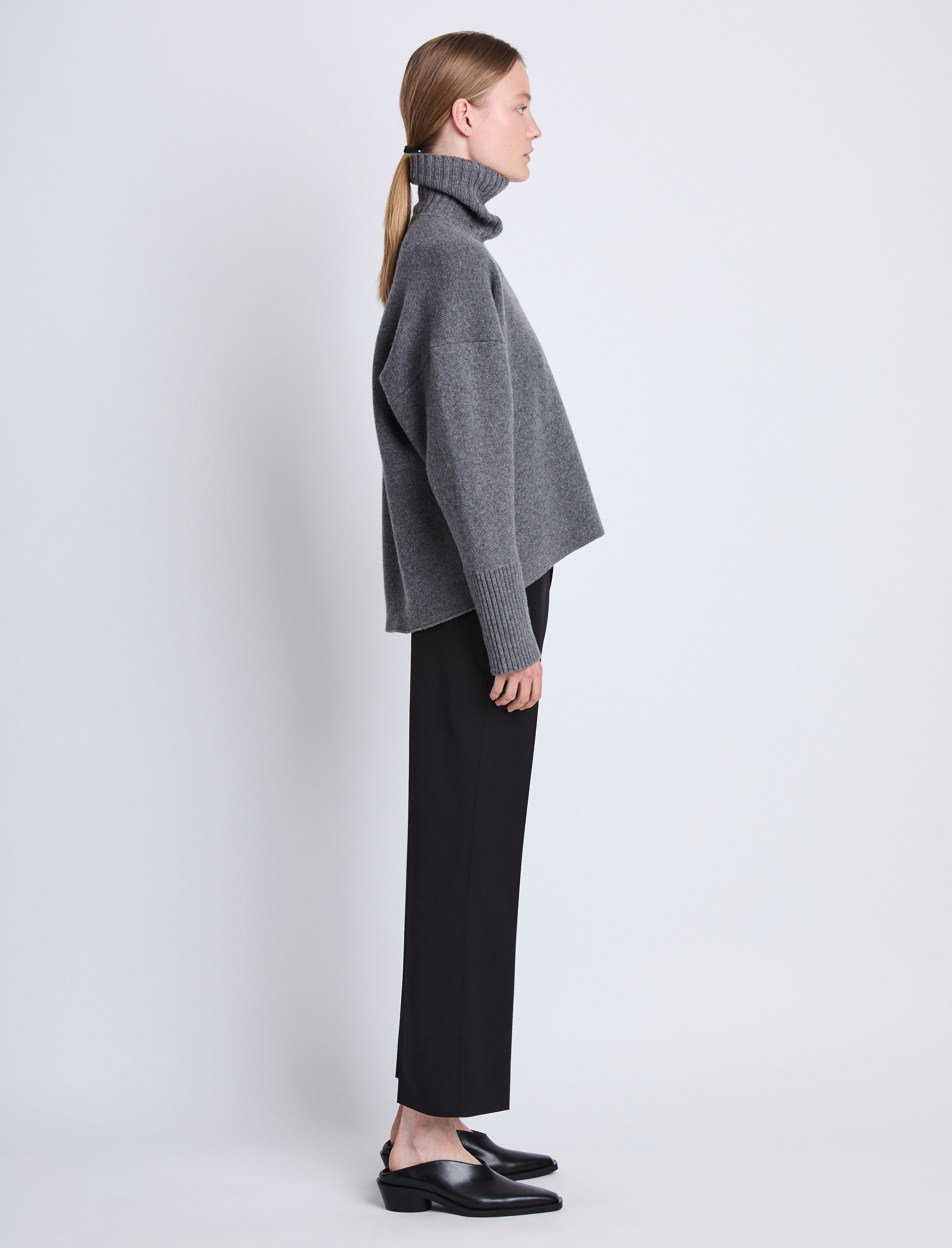 Sandra Turtleneck in Eco Doubleface Cashmere - 4