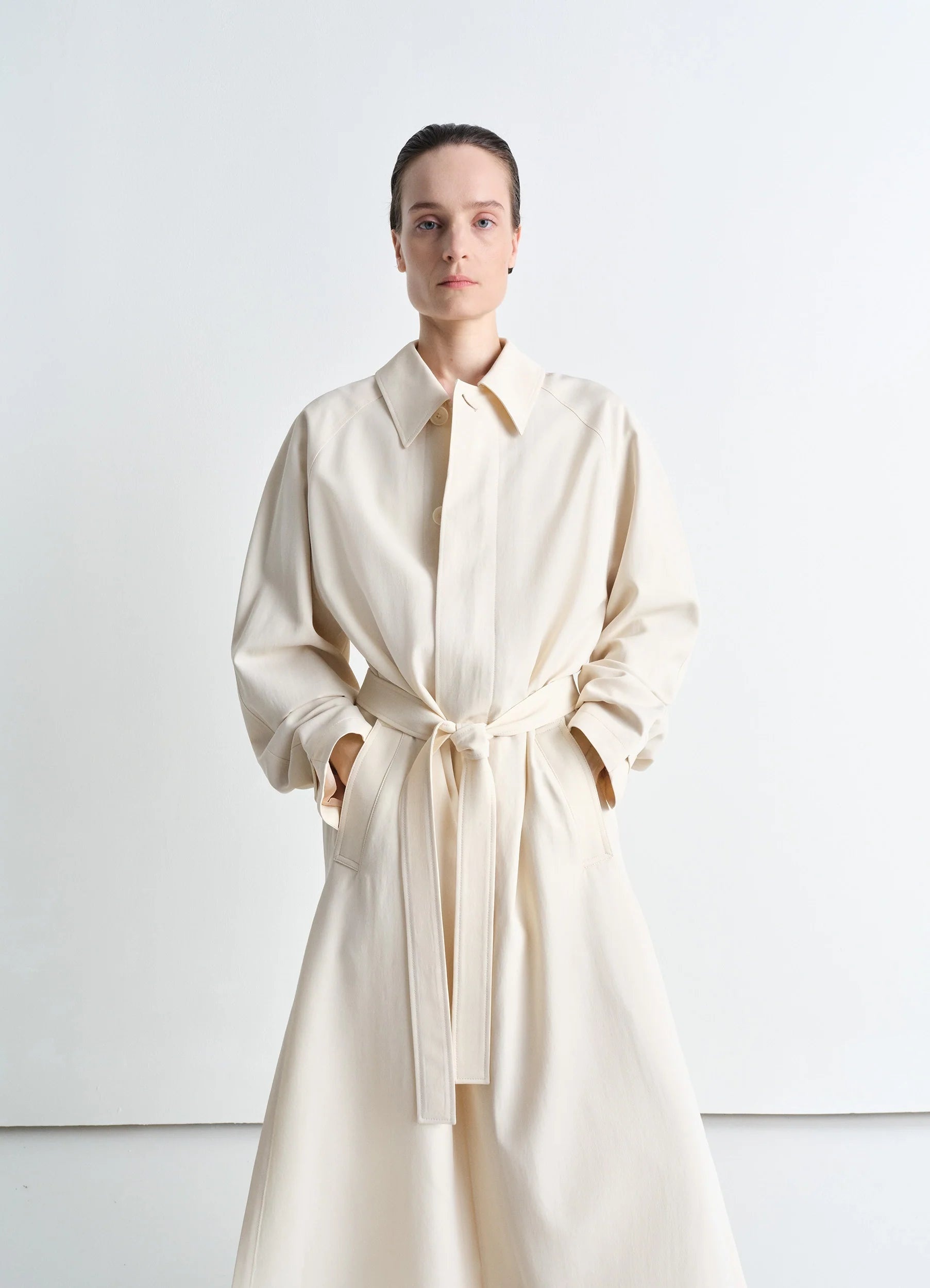 LIGHT SLITTED OVERCOAT - 6
