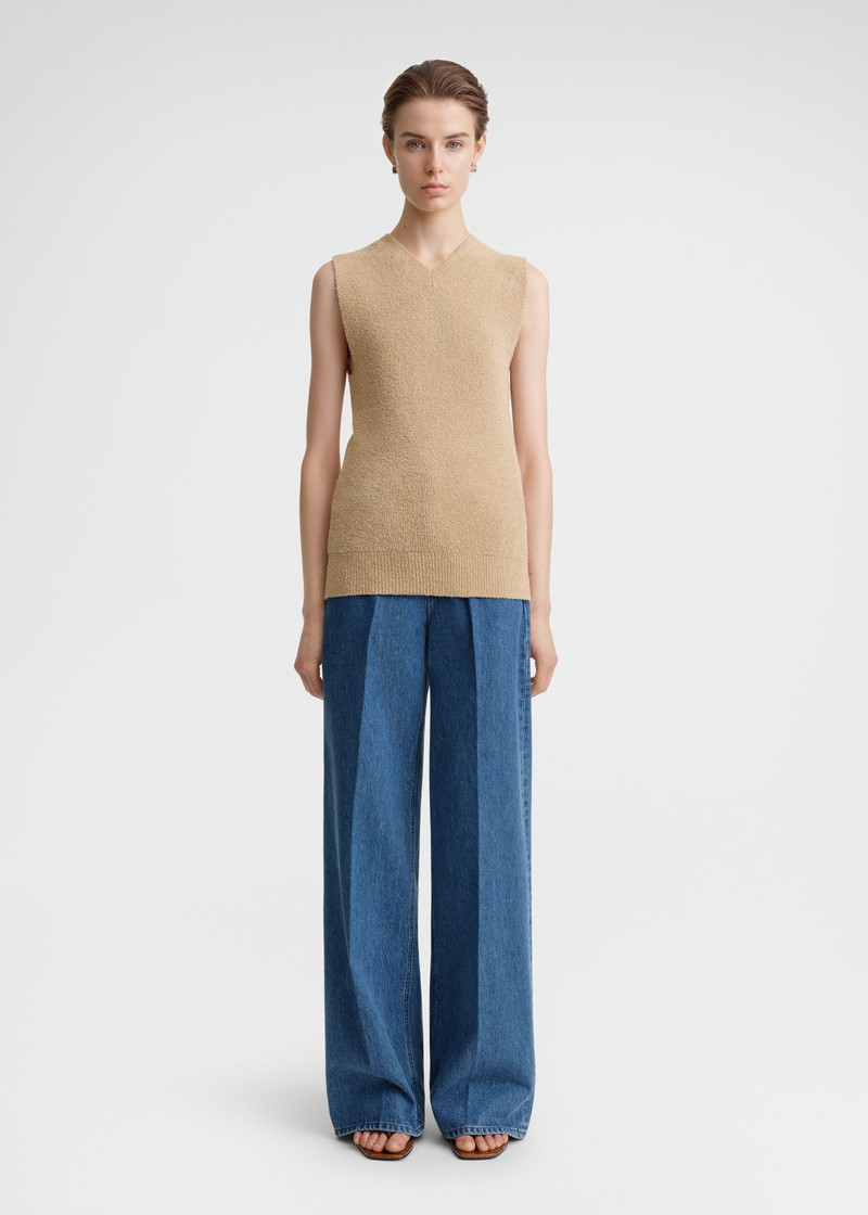 TOTEME Sleeveless terry knit sand outlook