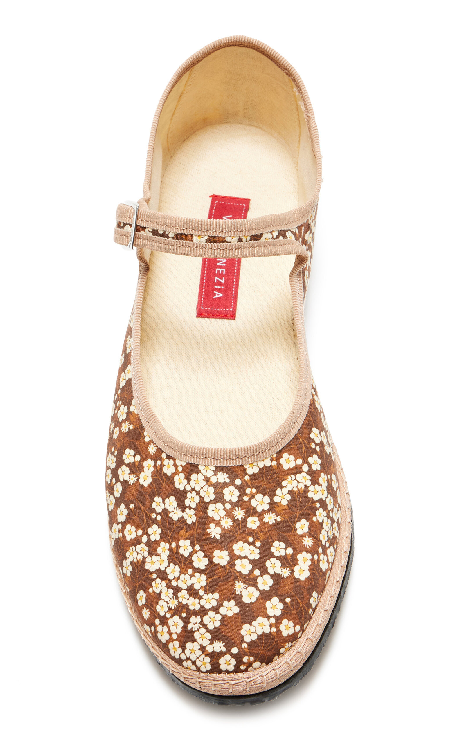 Exclusive Riviera Floral Canvas Mary Jane Flats brown - 5