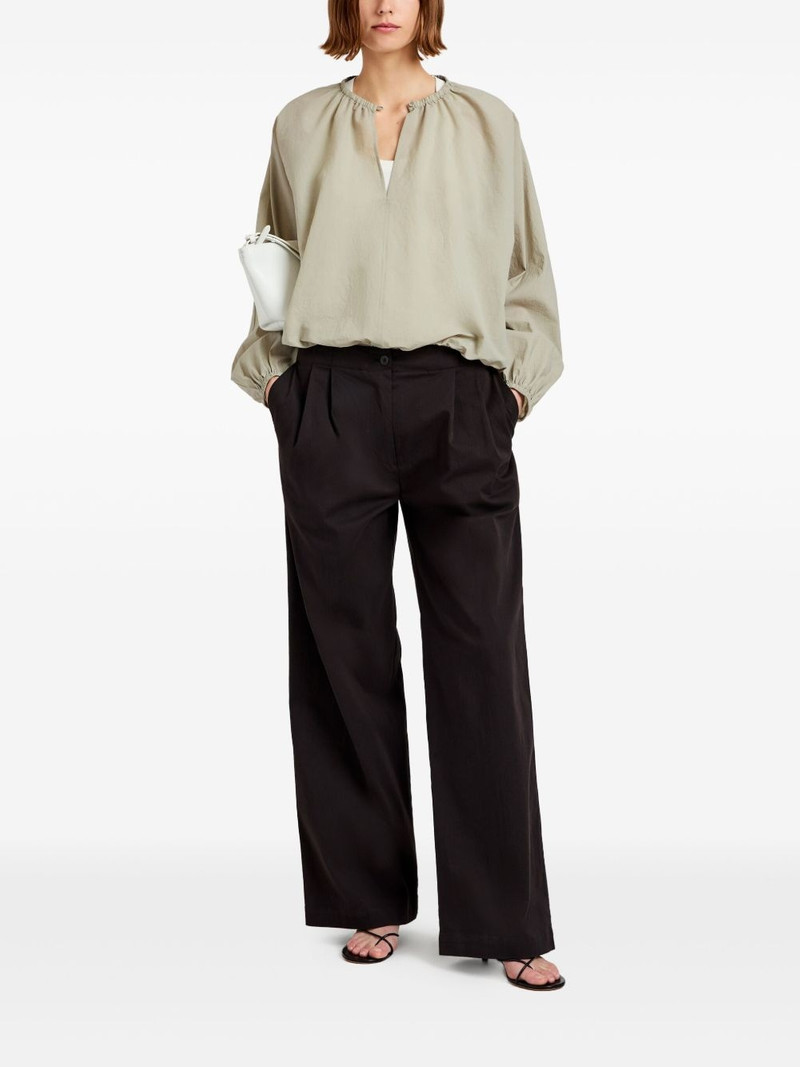 Proenza Schouler gathered-neckline blouse outlook