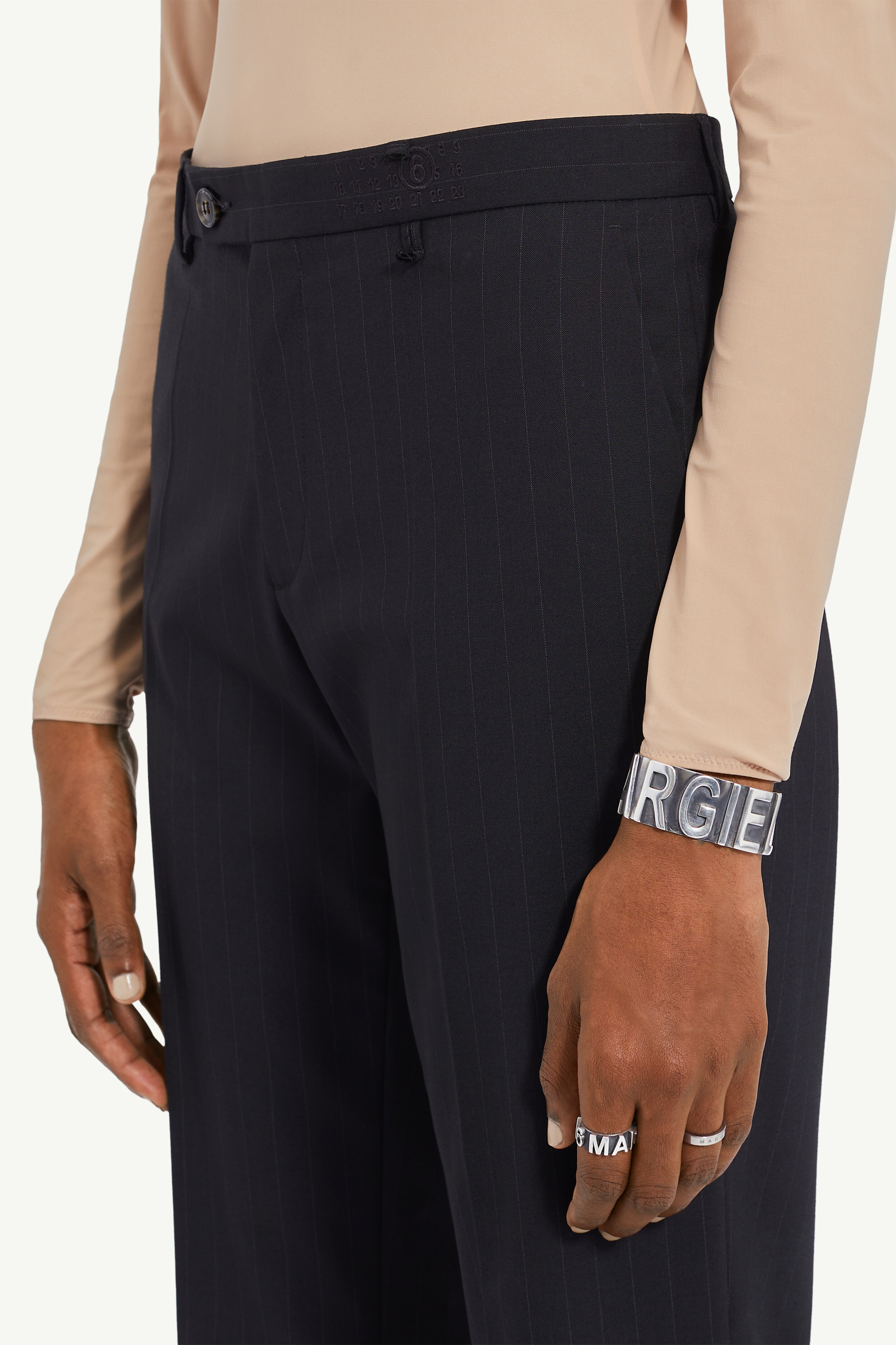 Straight-fit tailored trousers - 5