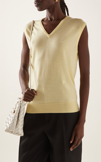 Bottega Veneta Sleeveless Knit Cashmere Top yellow outlook