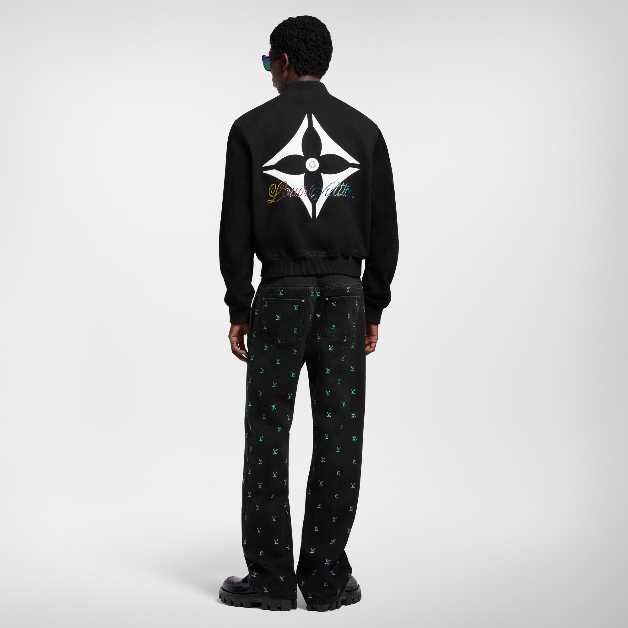 Leather Mix Varsity Blouson - 3