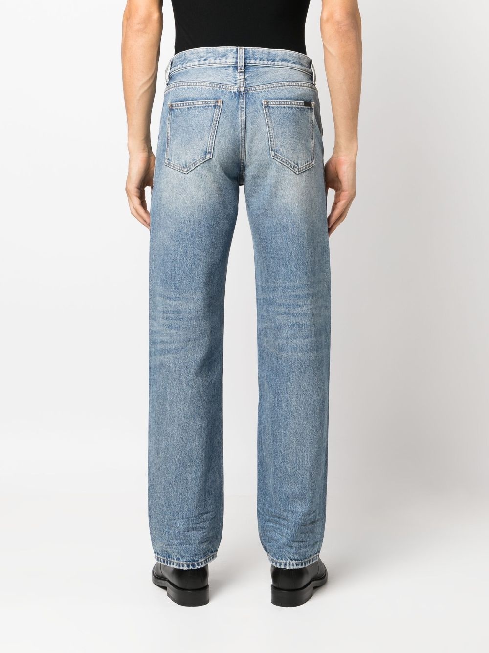 mid-rise straight-leg jeans - 4