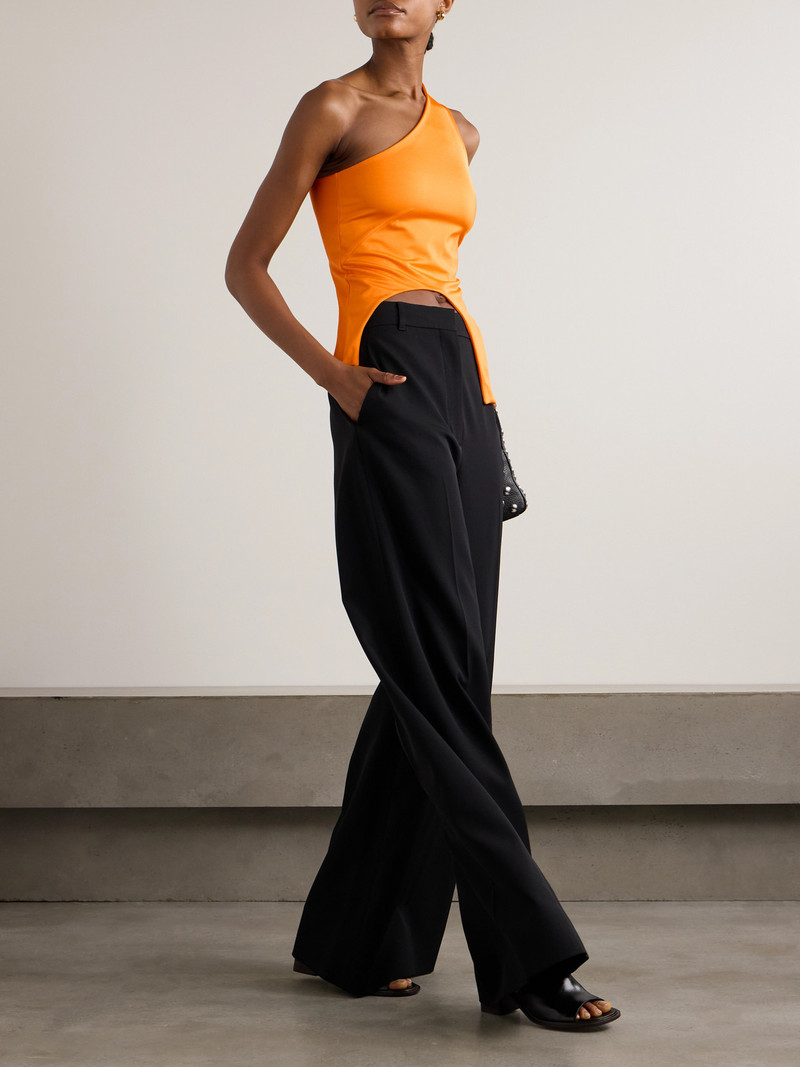 MARIE ADAM-LEENAERDT One-shoulder Asymmetric Jersey Top outlook