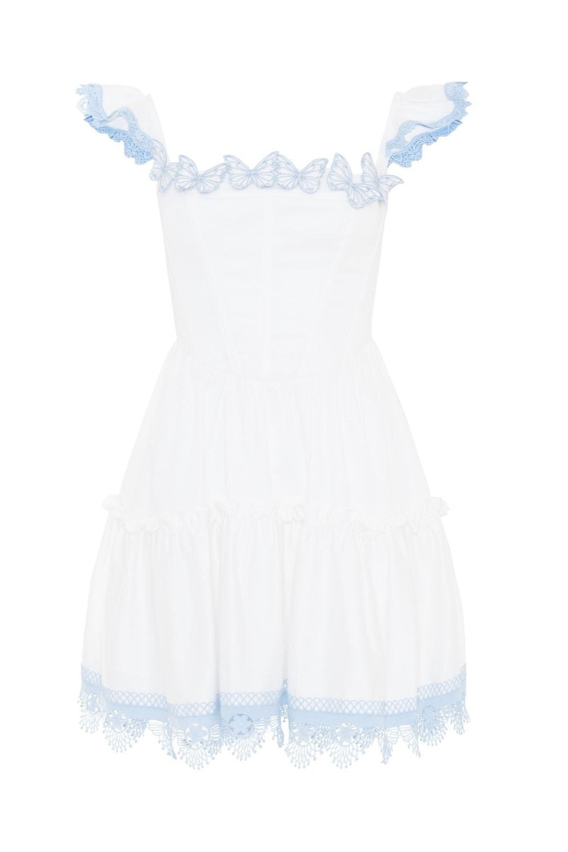 FLUTTER POPLIN MINI DRESS 3