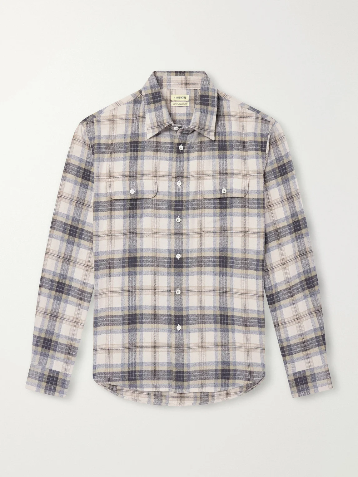 Checked Cotton Shirt - 1