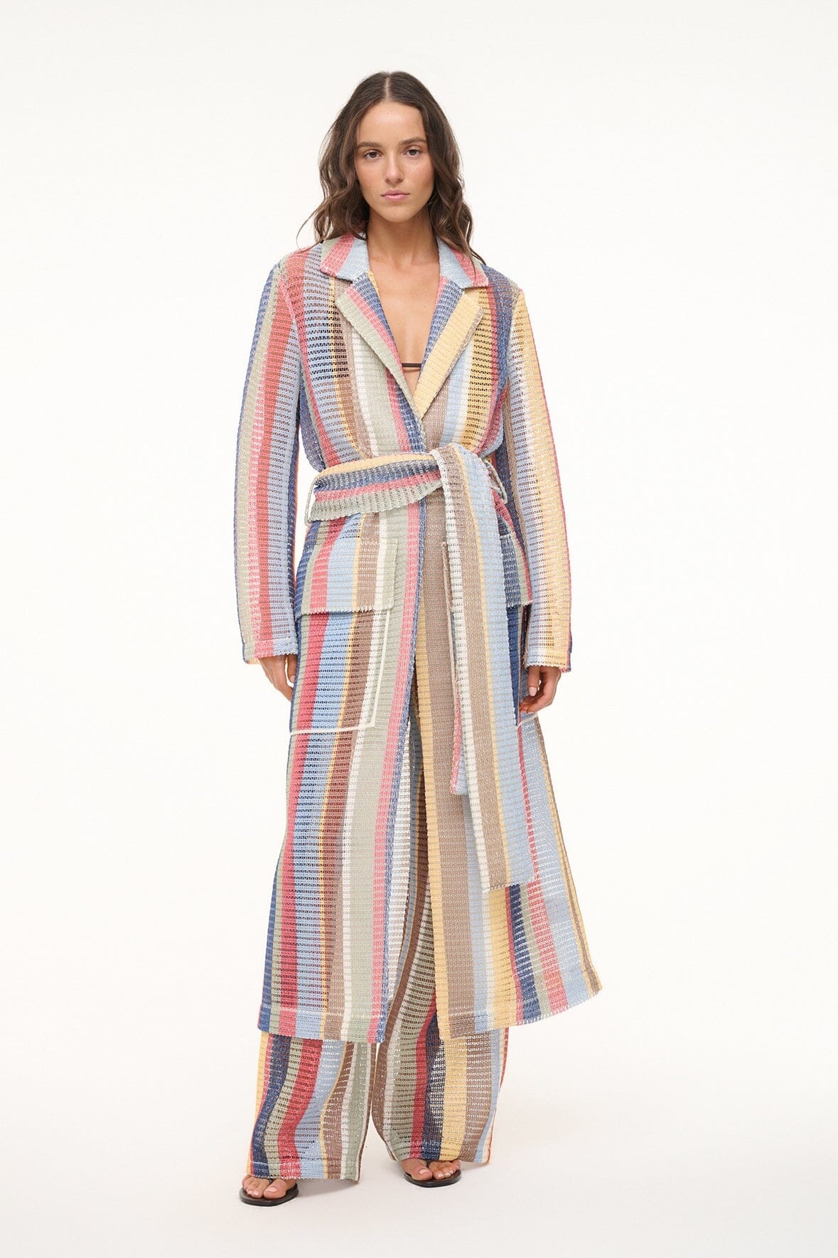 STAUD FREDDIE TRENCH MARKET STRIPE - 3