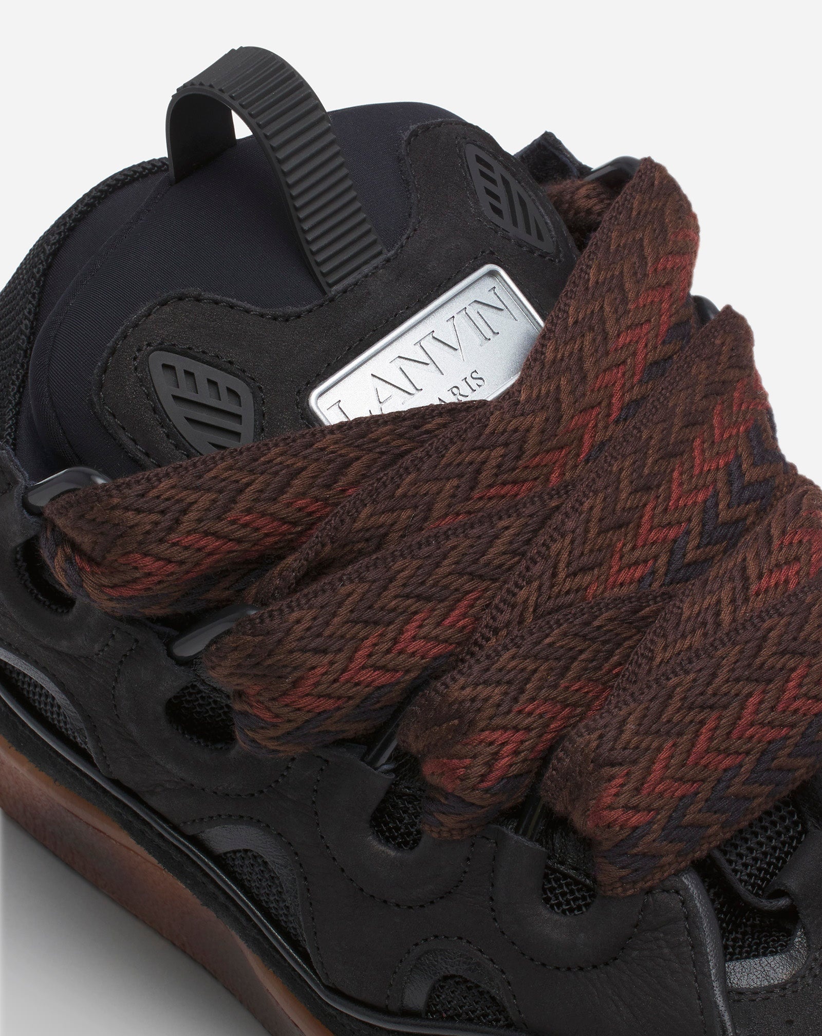 LEATHER CURB SNEAKERS - 5