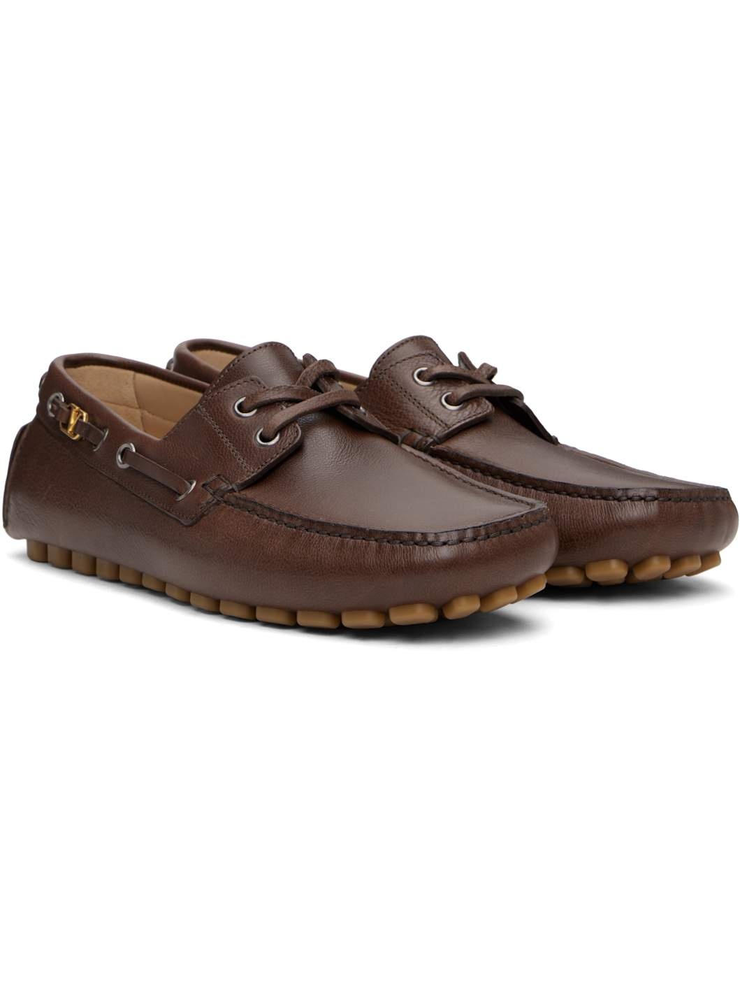 Brown Driver Fastaway Buffalo Loafers - 4