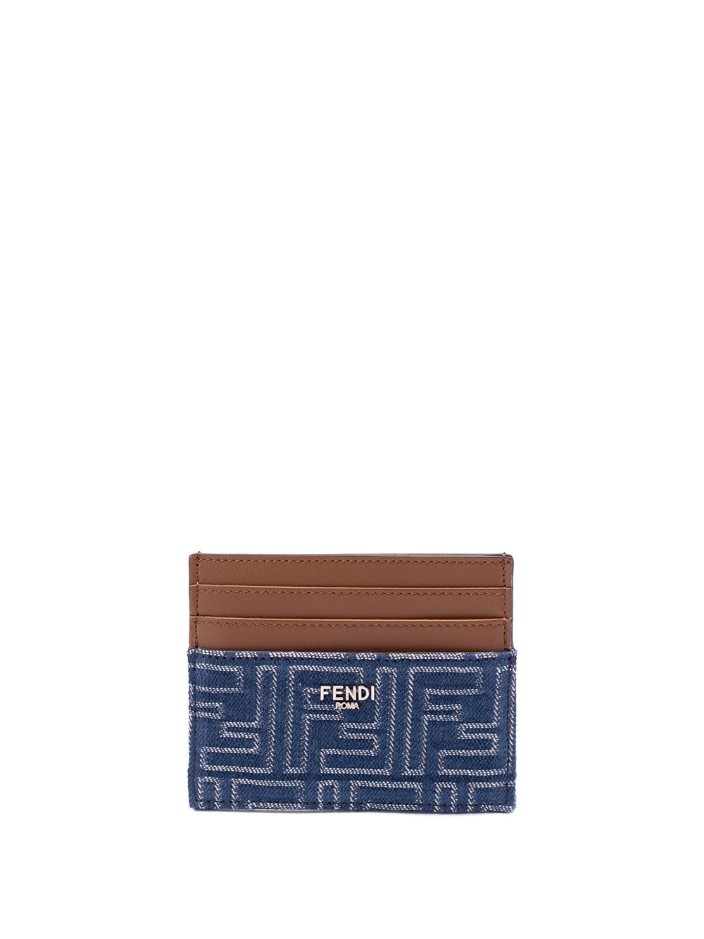 `FF` Denim Card Case - 1