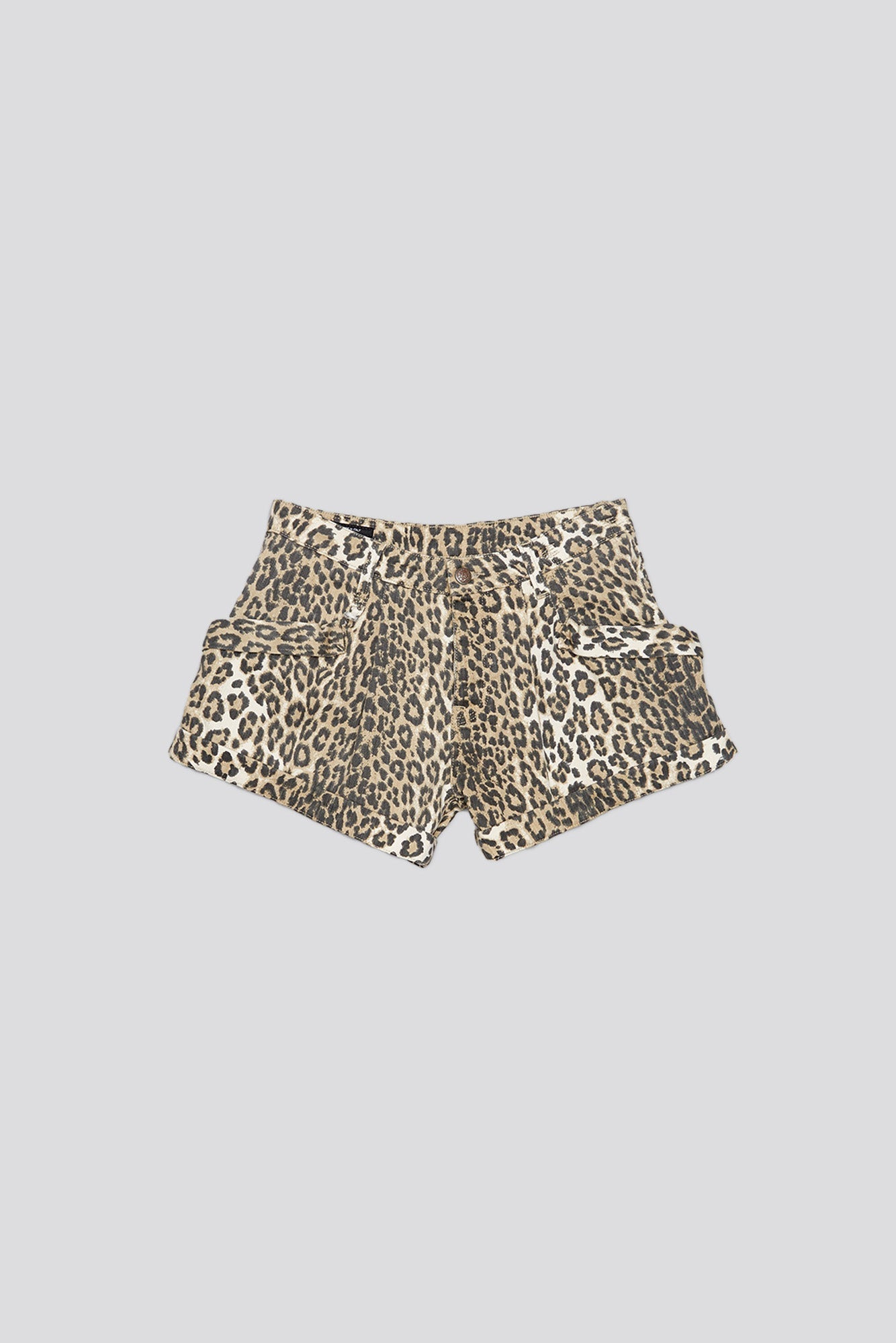 POUCH POCKET SHORTS - ECRU LEOPARD - 5
