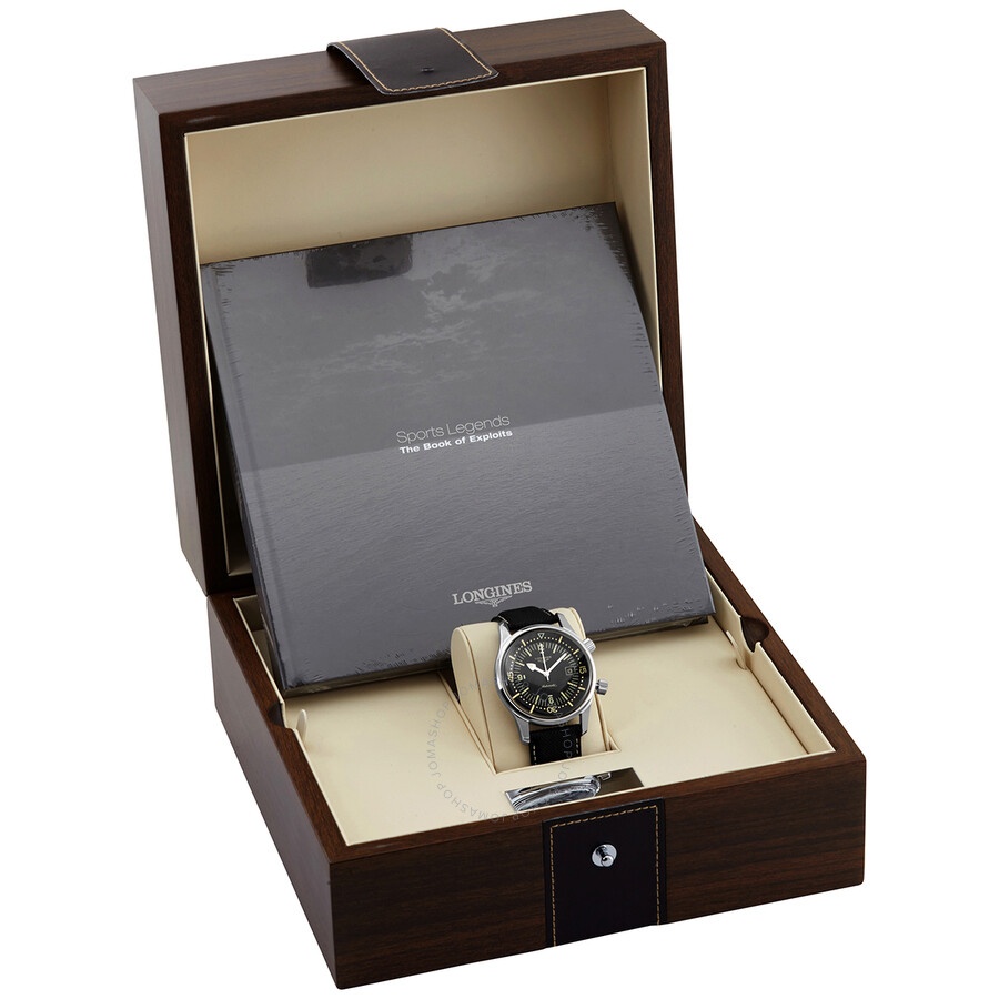 Longines Legend Diver Automatic Black Dial Men's Watch L37744500 - 4