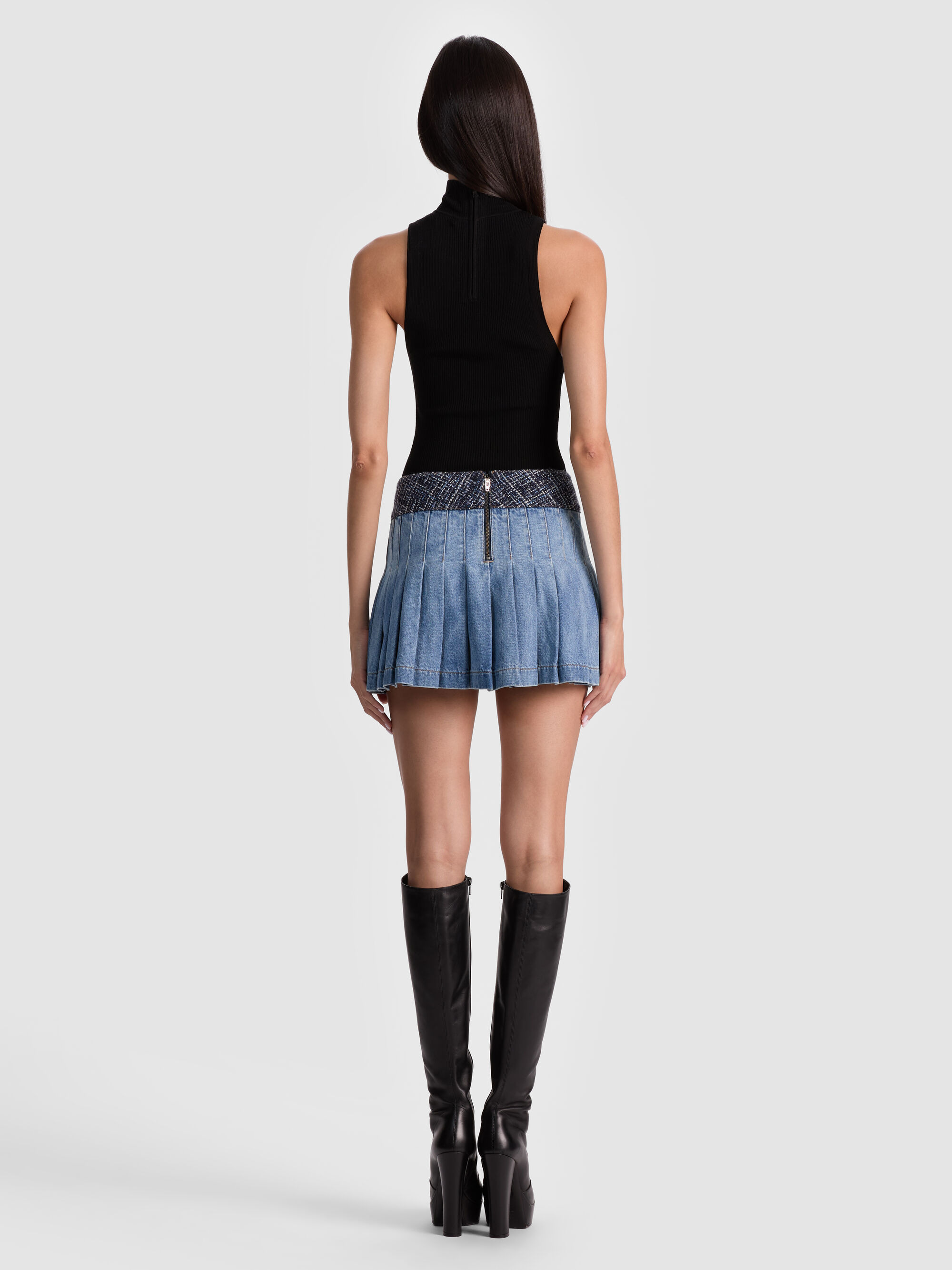 MERA DENIM MINI SKIRT - 4