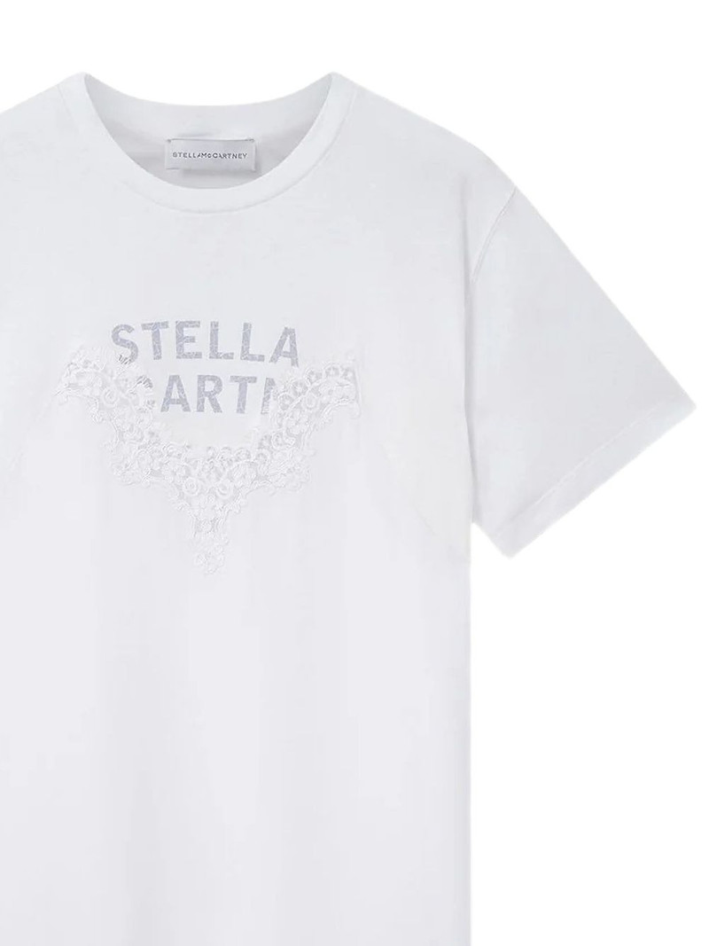 Stella McCartney lace-embellishment T-shirt outlook