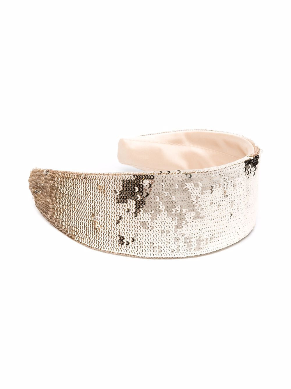 sequin-embellished wide headband - 2