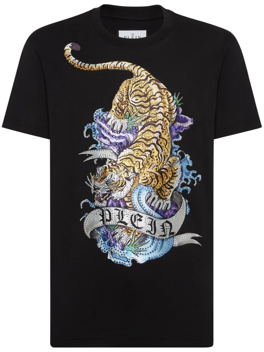 Tattoo-print cotton T-shirt - 1