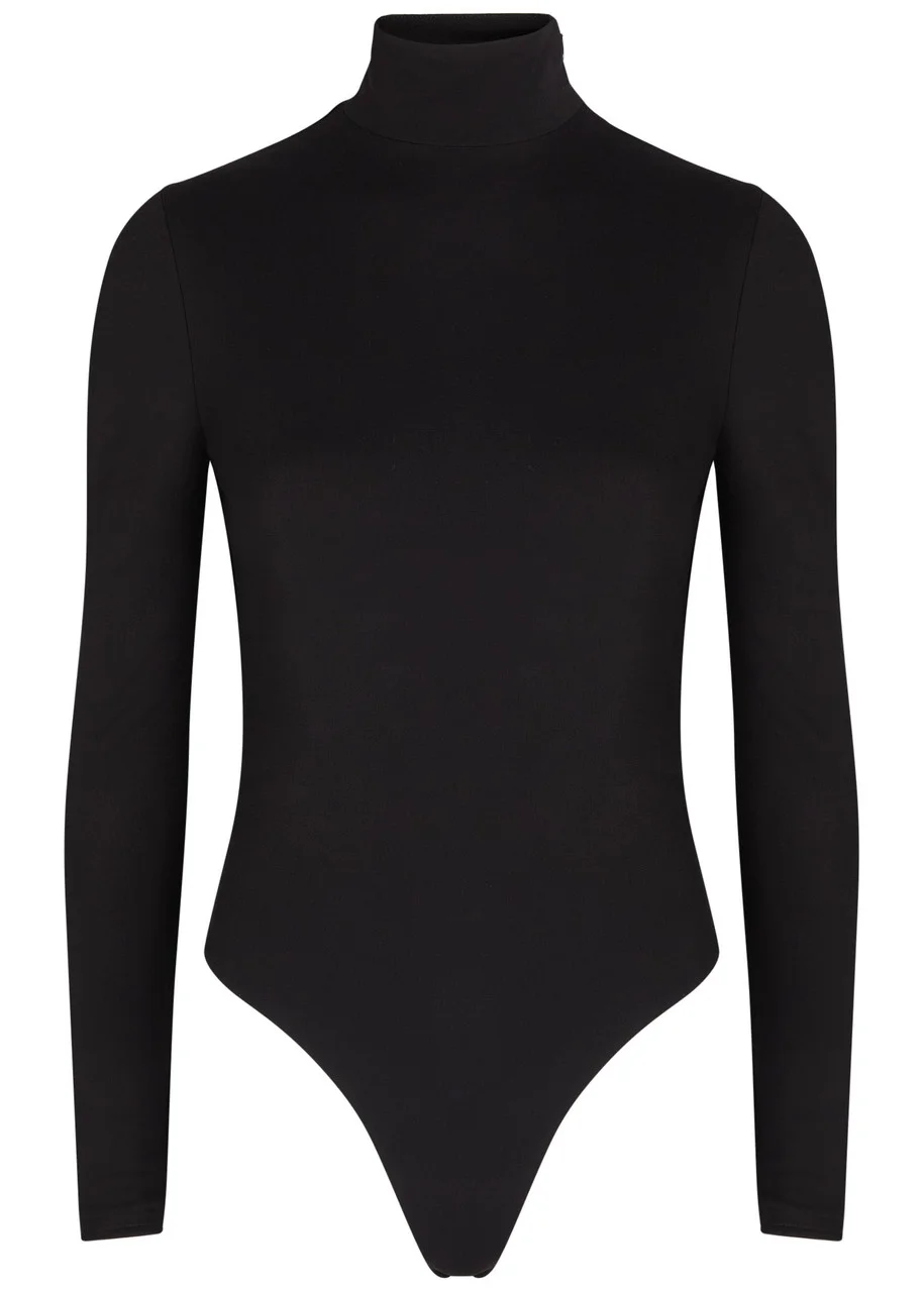 Alaïa Heart Cut-out Crepe Bodysuit - 1