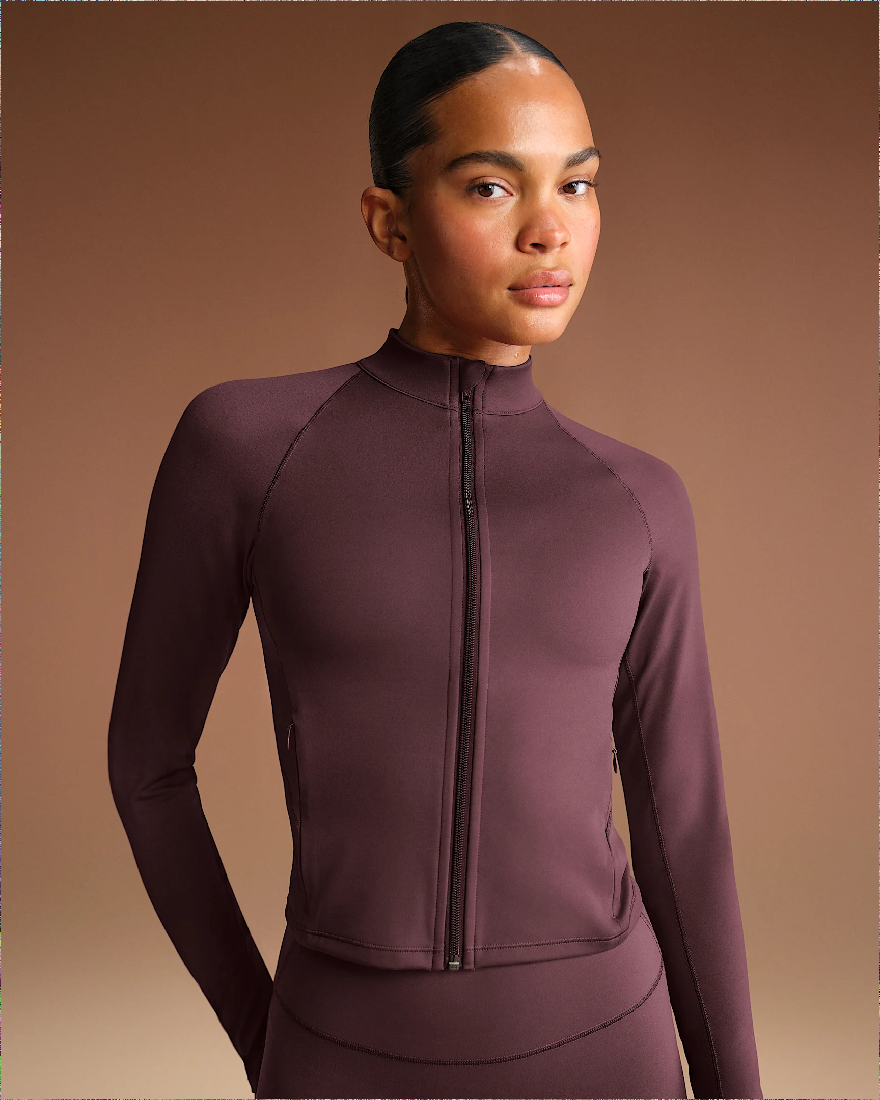 NikeSKIMS Matte Women's Mock-Neck Full-Zip Jacket - 1