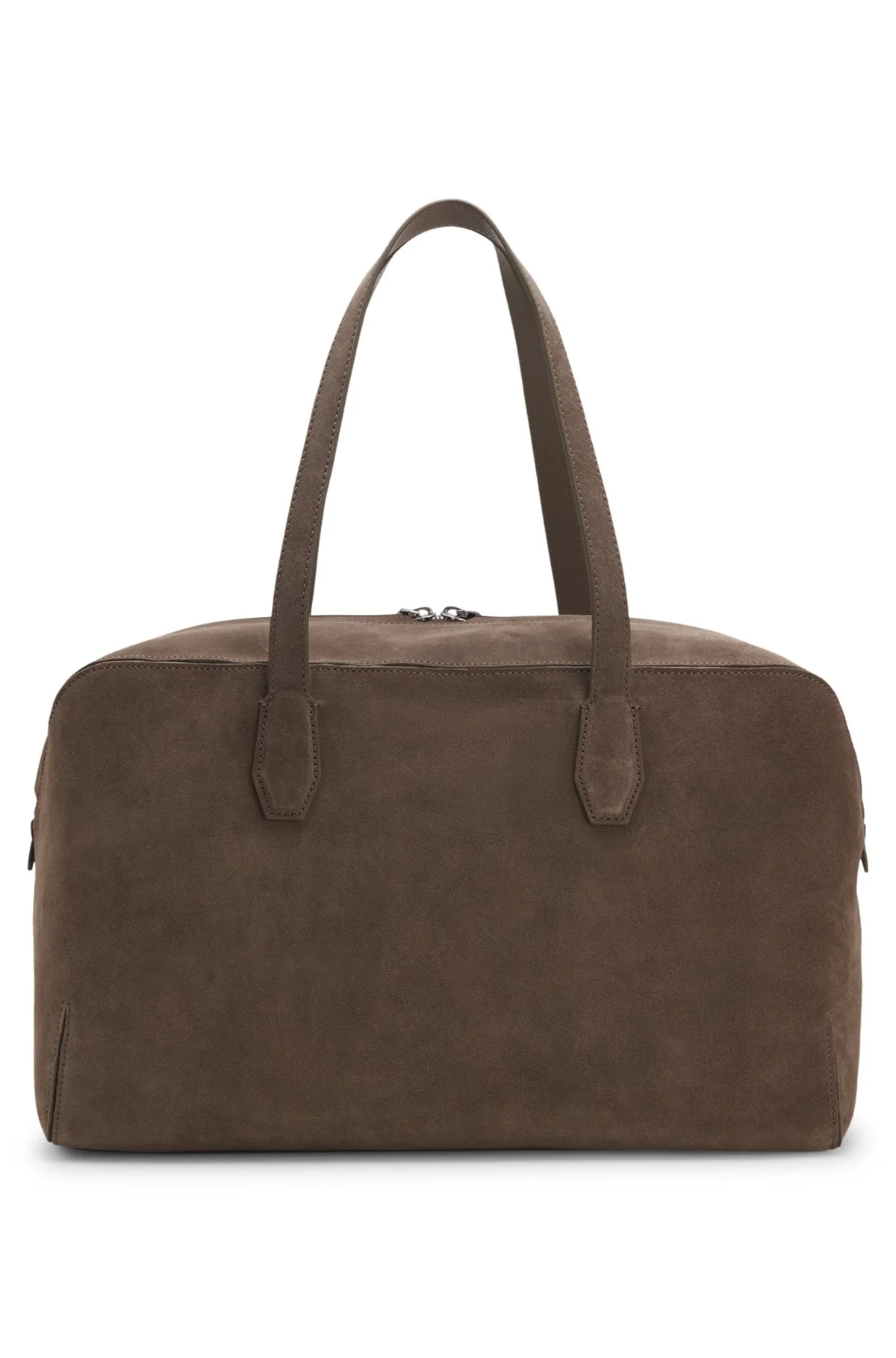 SUEDE DUFFEL BAG WITH EMBOSSED LOGO - 1