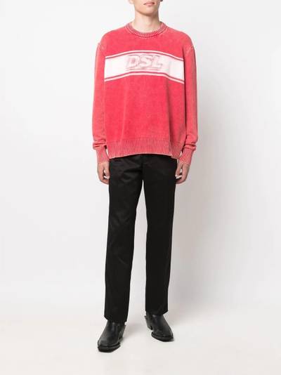 Diesel K-Ortez treated knit jumper outlook