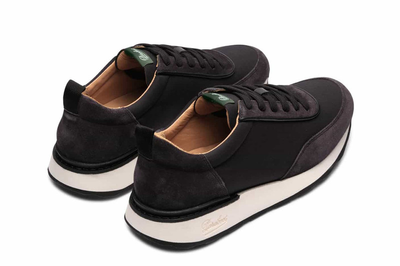Cosmos Black Velvet/Ventile - Rubber Sole 2