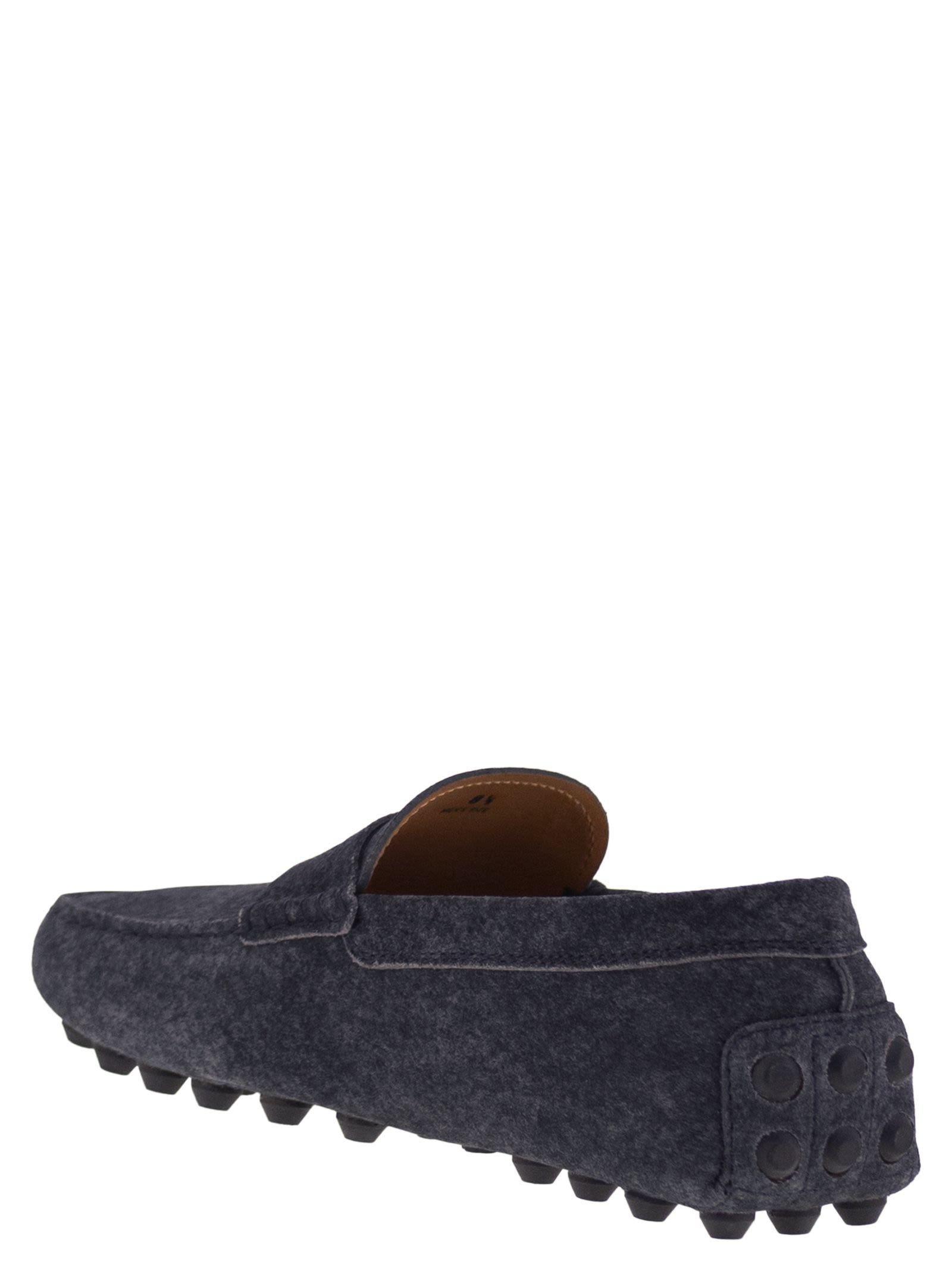 Tod's Men Gommino Bubble Sole In Suede Leather - 3