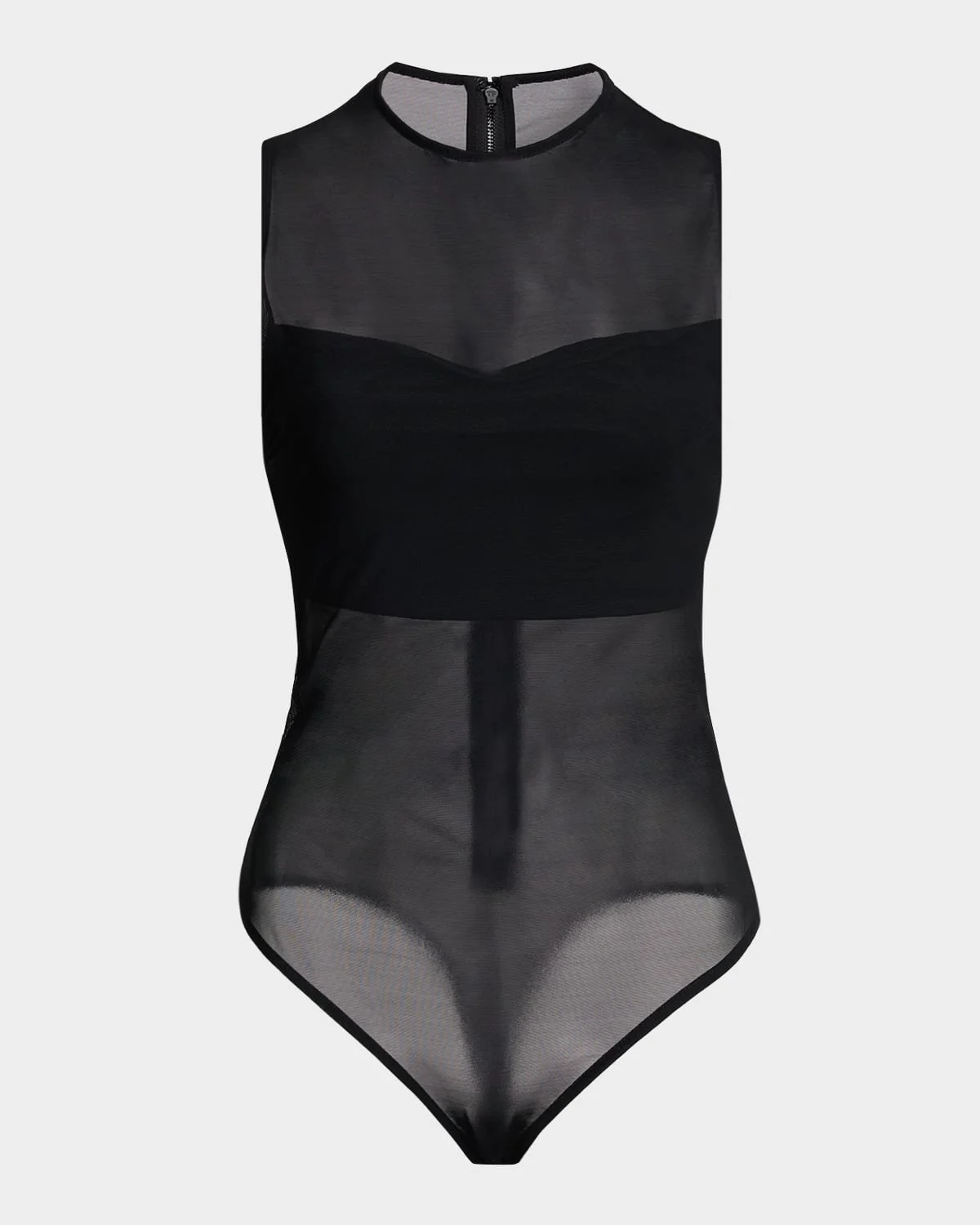 Mesh Bandeau Bodysuit - 1