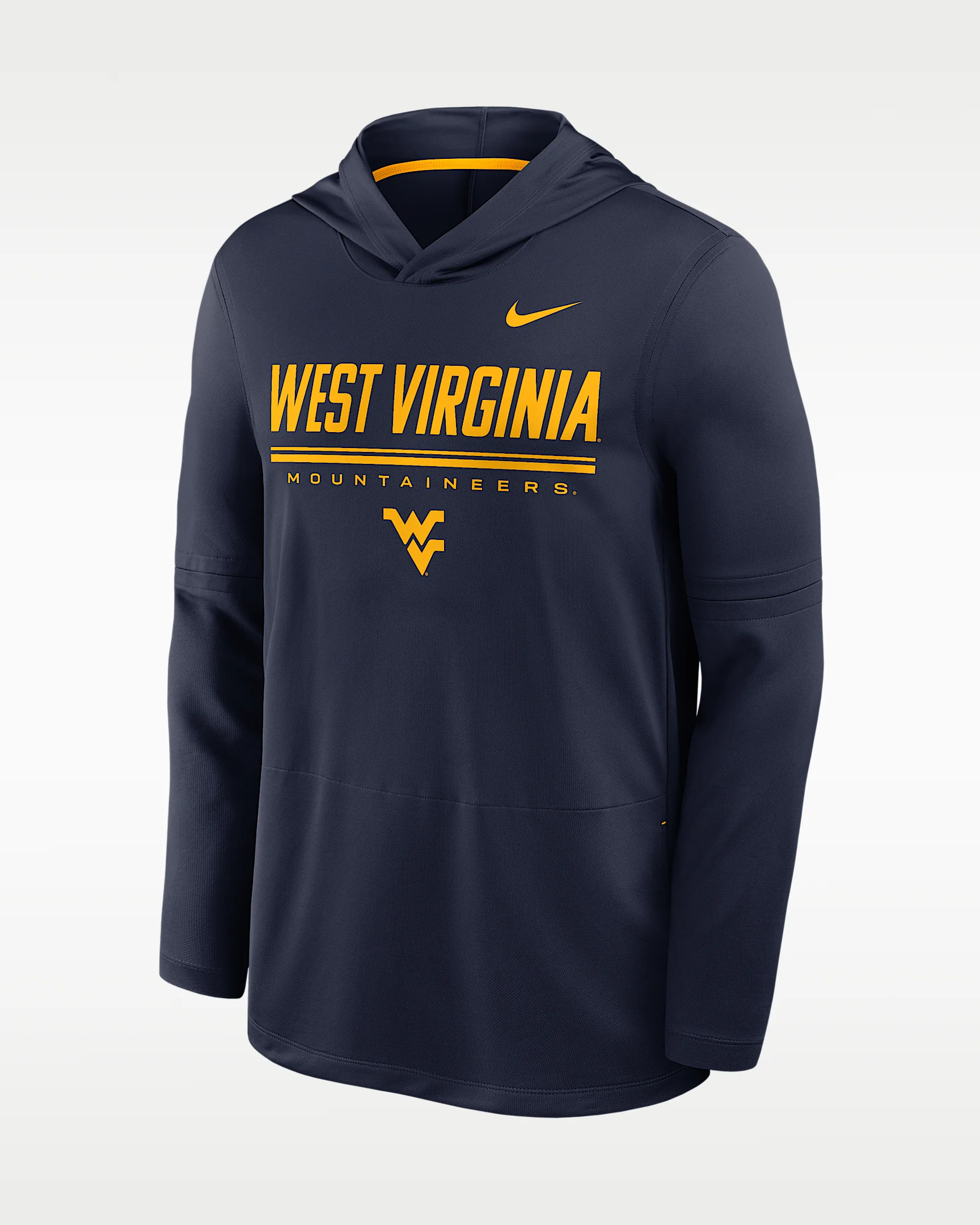 West Virginia Sideline Men's Nike Dri-FIT College Long-Sleeve Hooded Top - 1