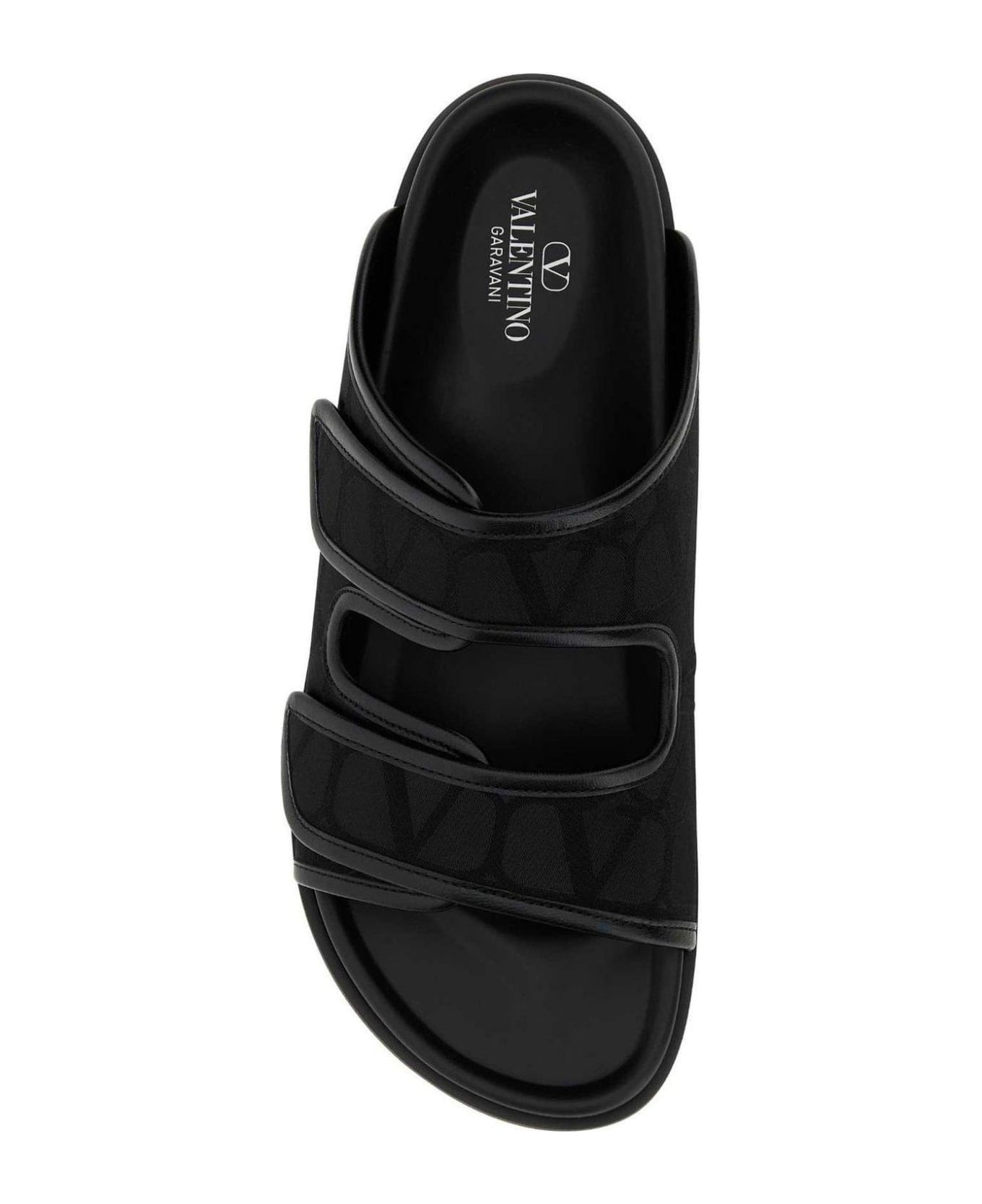 Open Toe Slip-on Slippers - 3