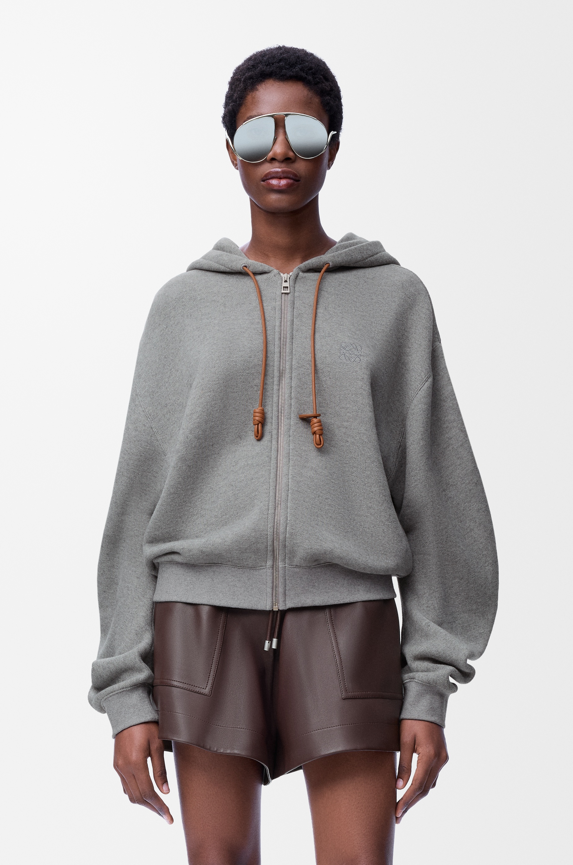 Flamenco hoodie in cotton and cashmere - 3