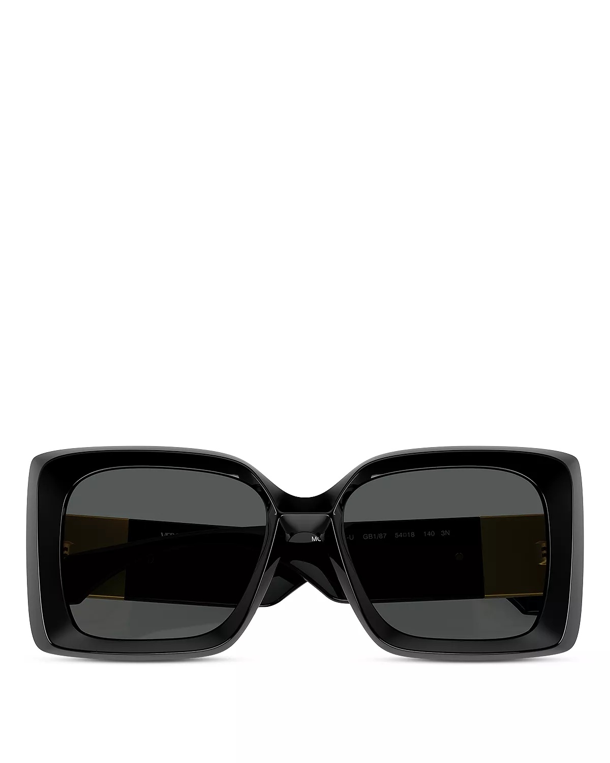Medusa Plaque Square Sunglasses, 54mm - 3