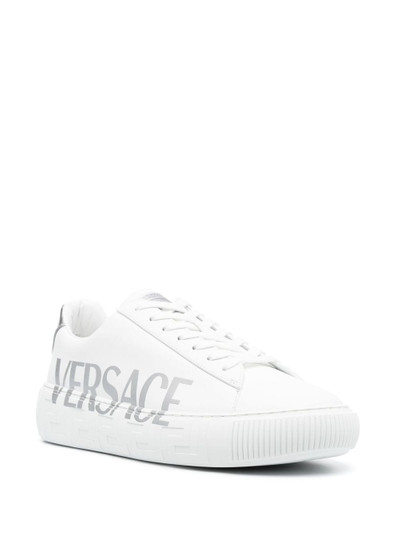 VERSACE La Greca logo-print low-top sneakers outlook