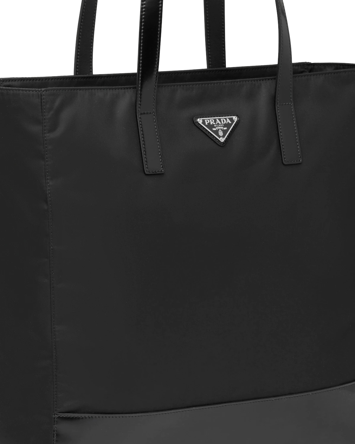 Re-Nylon and Leather tote - 6