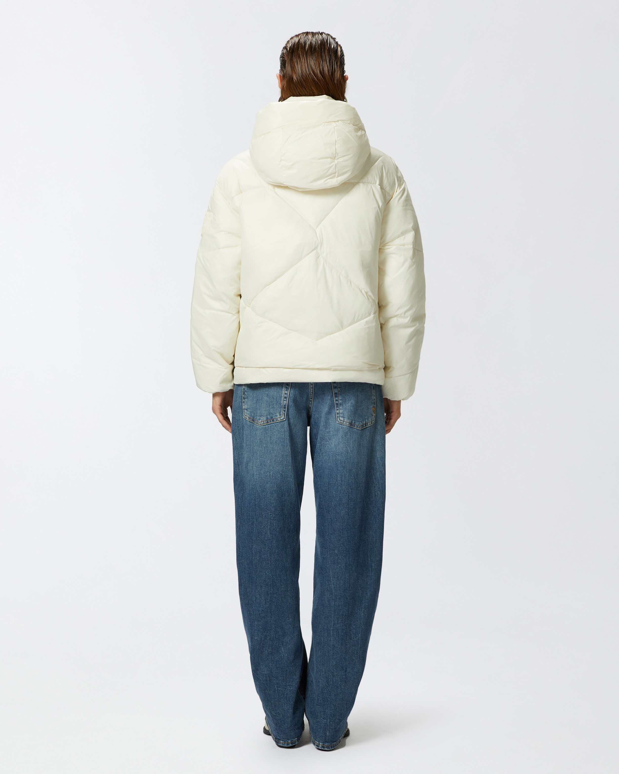 TECHNICAL CANVAS PADDED PUFFER WITH HOOD - 4