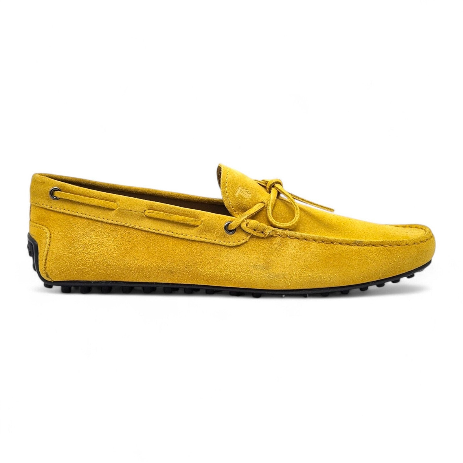Tod's City Gommino Driving Men's Suede Loafers Yellow UK 11 US 12.5 - 3