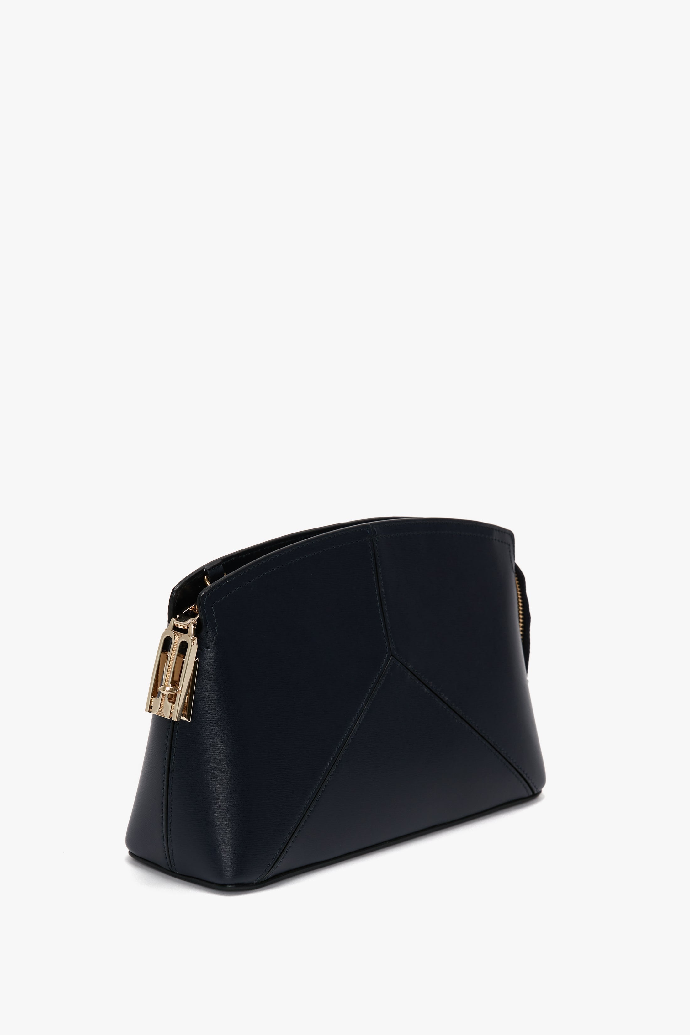 Exclusive Victoria Cross Body In Navy Leather - 2